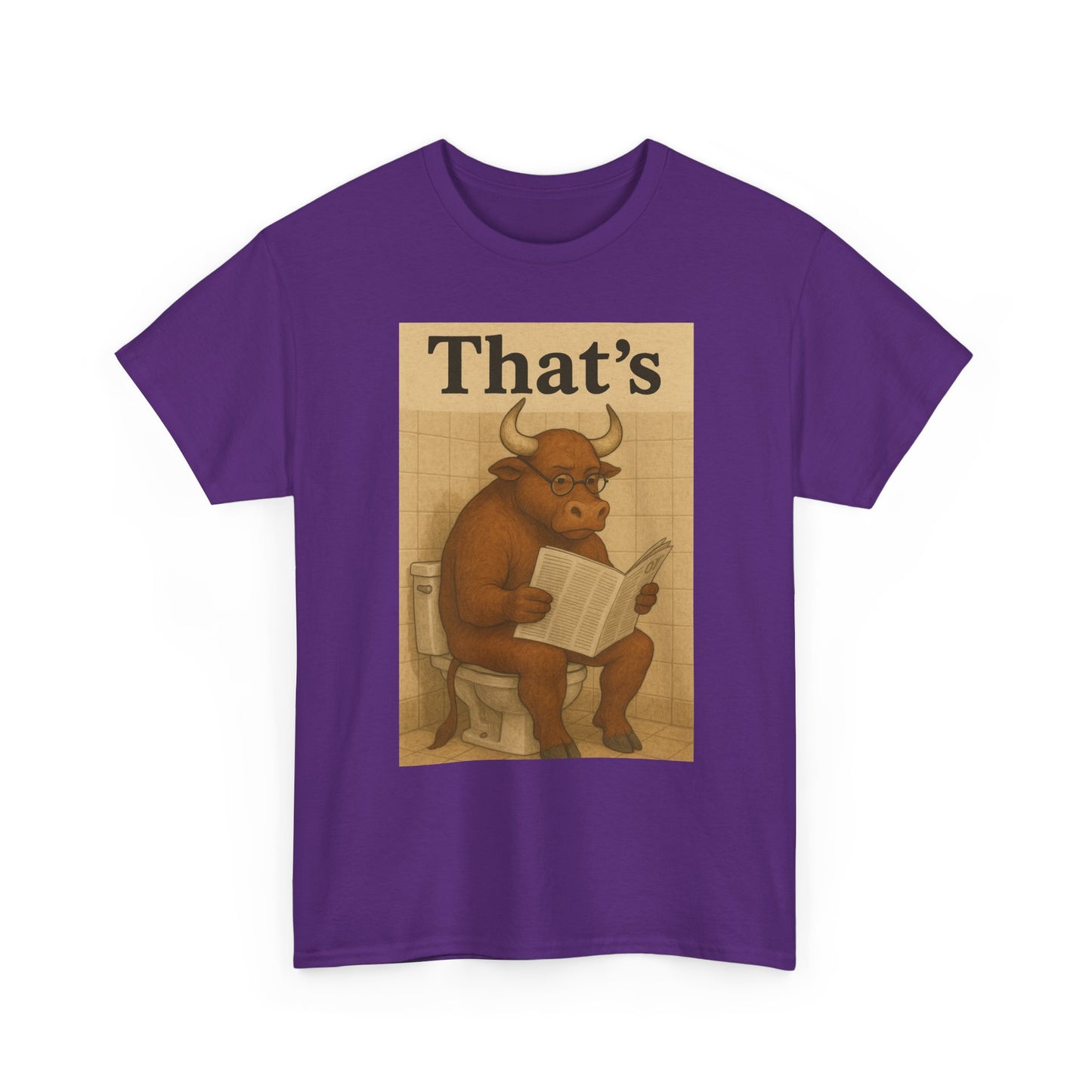 Bull on Toilet Unisex Tee