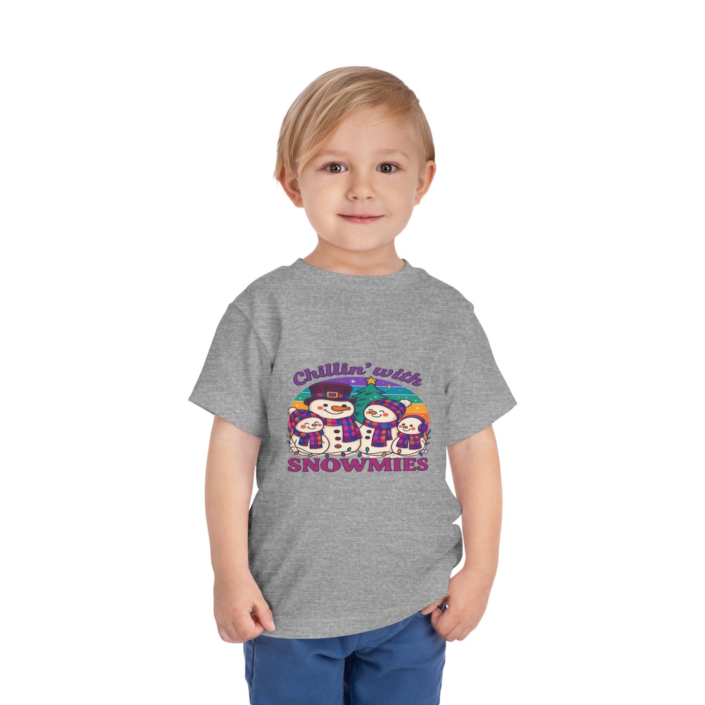 Chillin' with Snowmies Toddler Christmas Tee