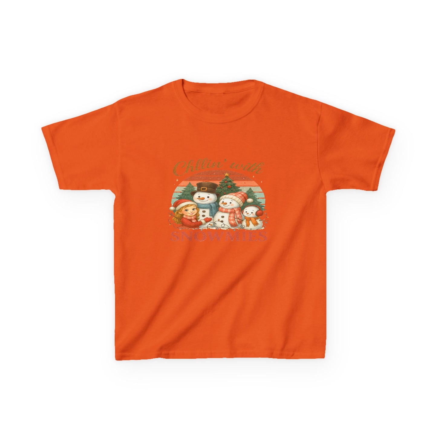Chillin' with Snowmies Kids Christmas Tee