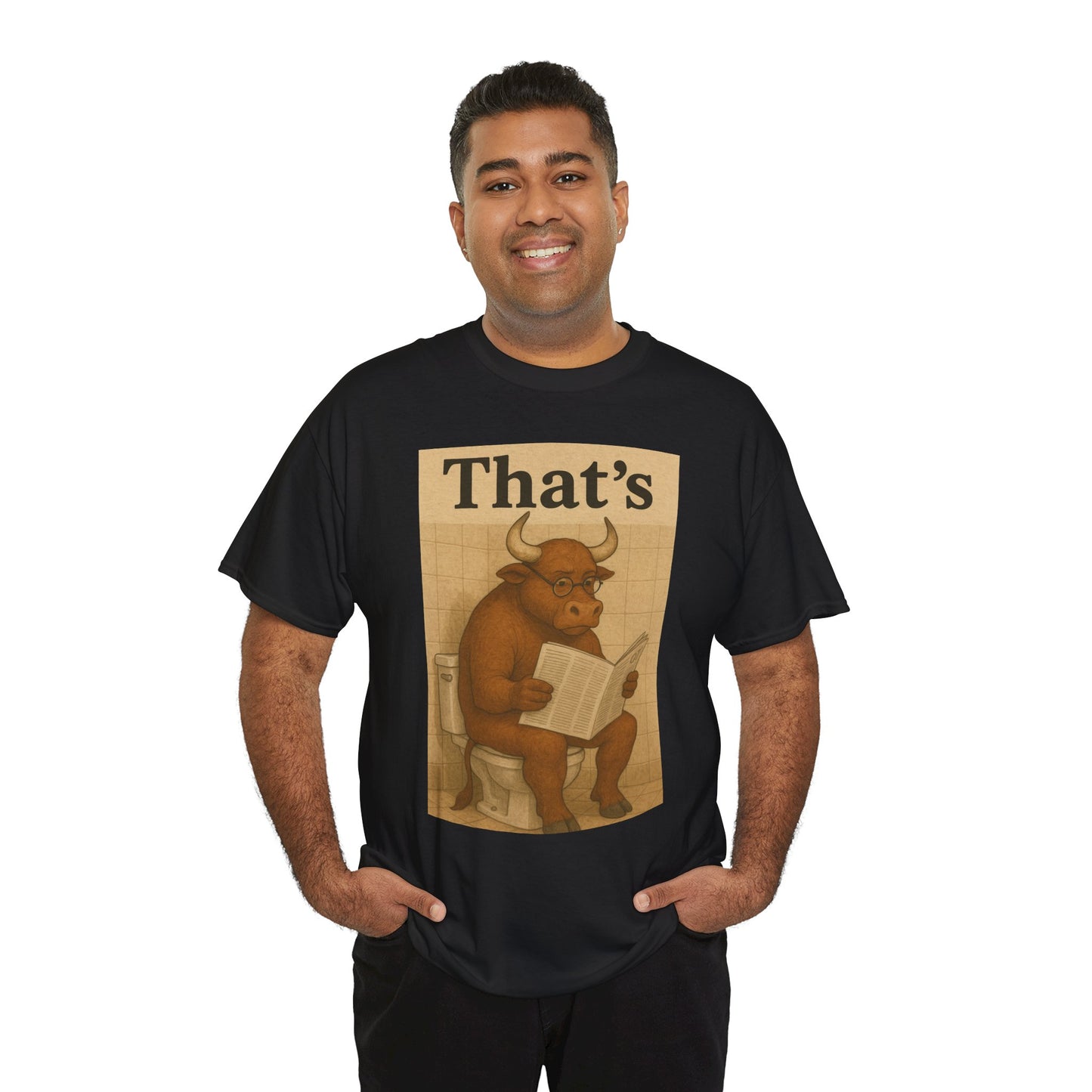 Bull on Toilet Unisex Tee
