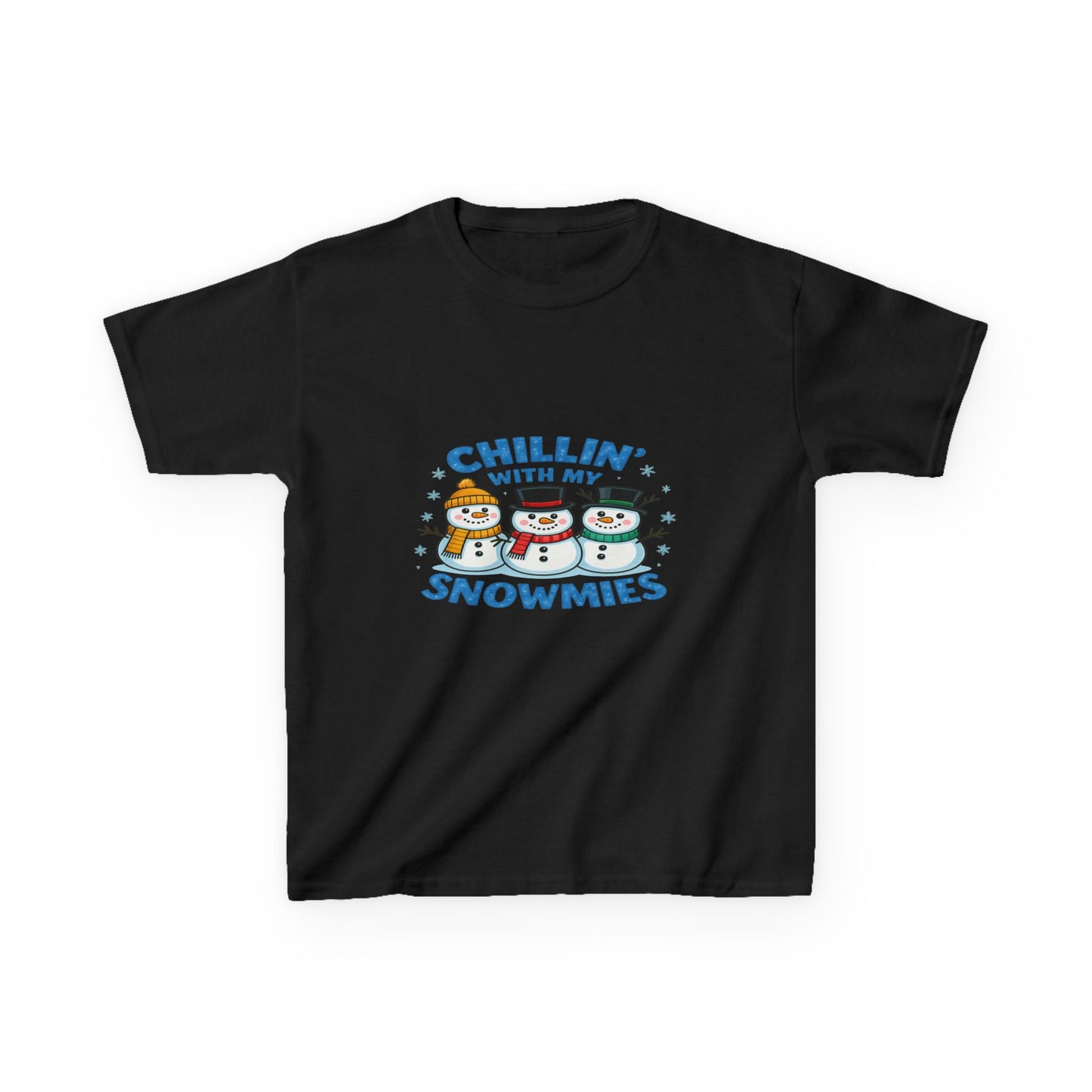 Chillin' with My Snowmies Christmas Tee - Kids Holiday Shirt