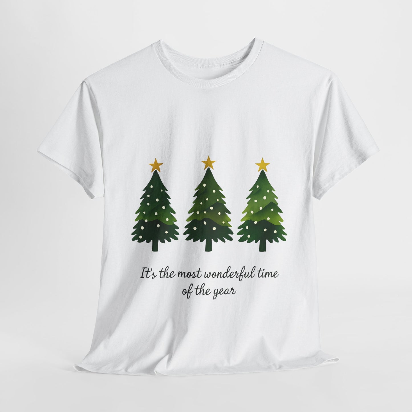 Christmas Tee - Festive Watercolor Trees Holiday Shirt