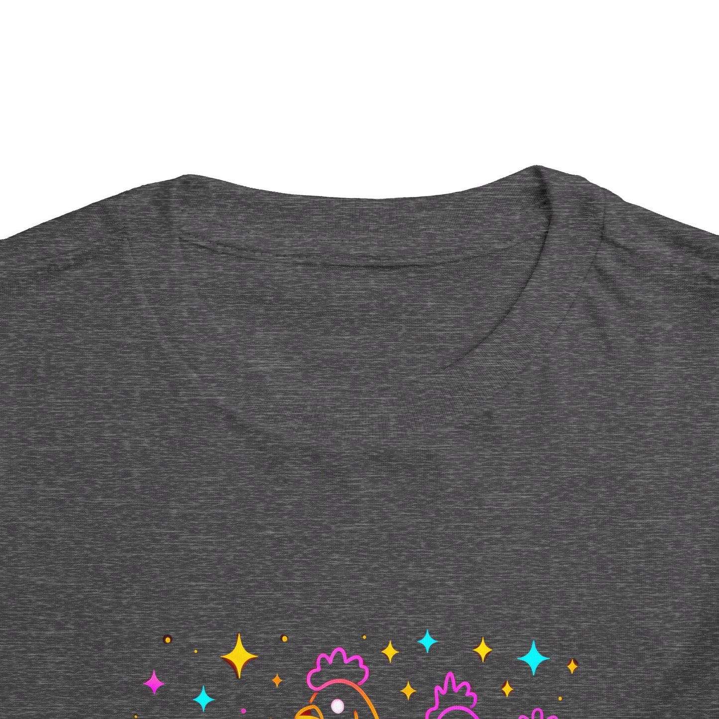 Toddler Halloween Tee - Playful Chickens & Pumpkins Design