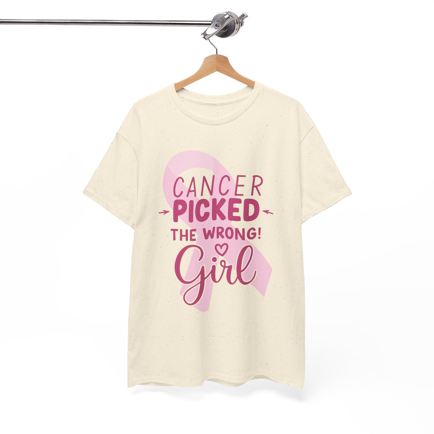 Cancer: The Wrong Picked Girl - Pink Ribbon Tee