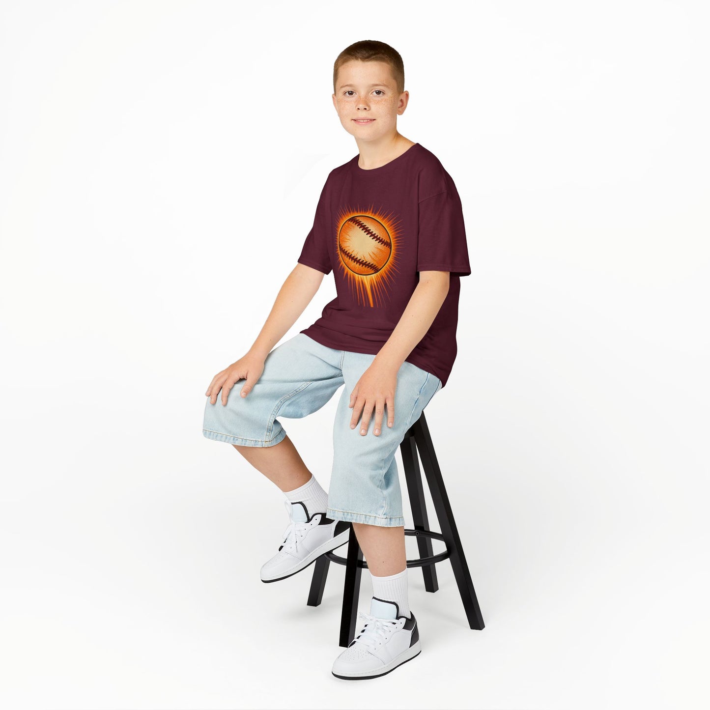 Kids Baseball Graphic Tee, Youth Sports Shirt, Summer Outdoor Top, Gift for Little Athletes, Baseball Lover Apparel
