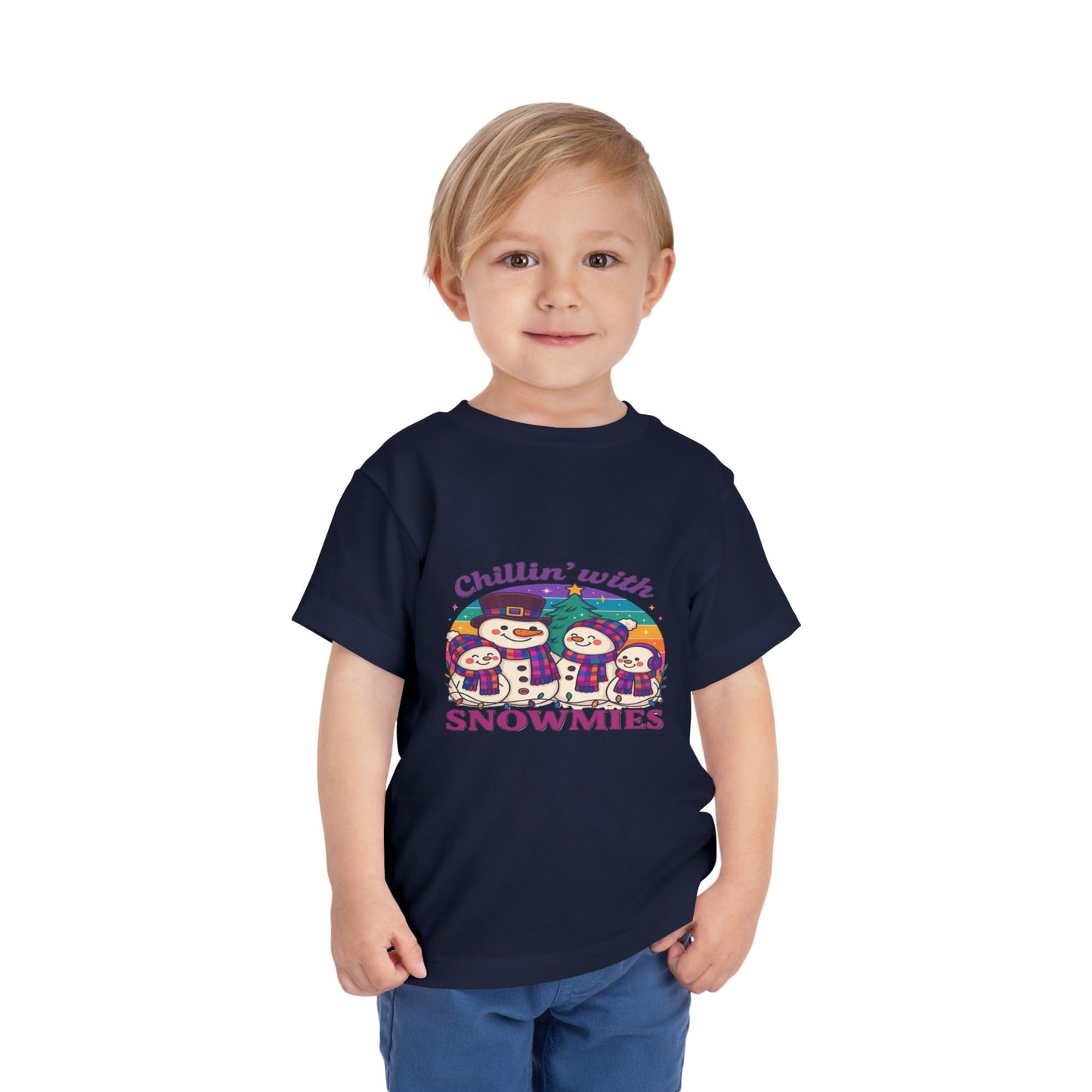 Chillin' with Snowmies Toddler Christmas Tee