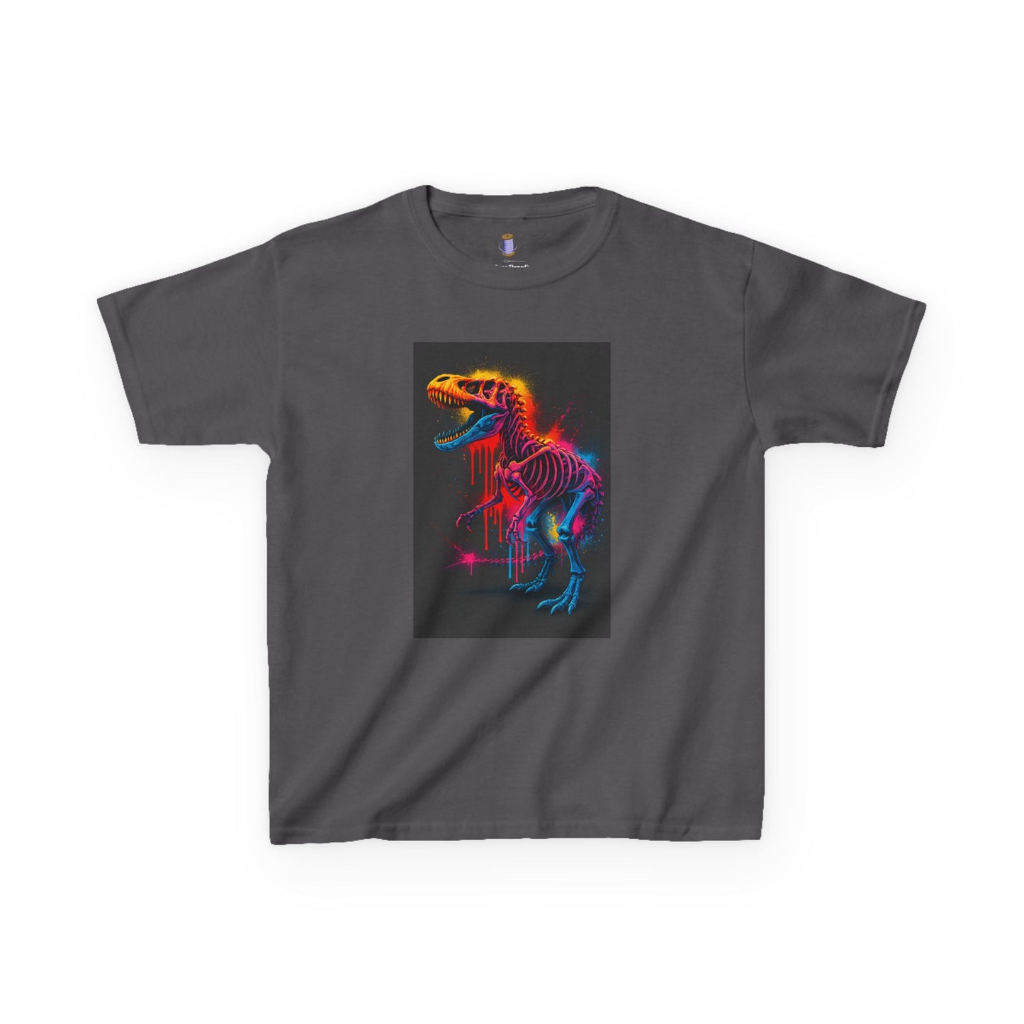 Kids Dinosaur Glow Tee, Fun Kids T-Shirt, Dino Shirt for Kids, Birthday Gift, Unique Kids Clothing, Animal Lover Apparel