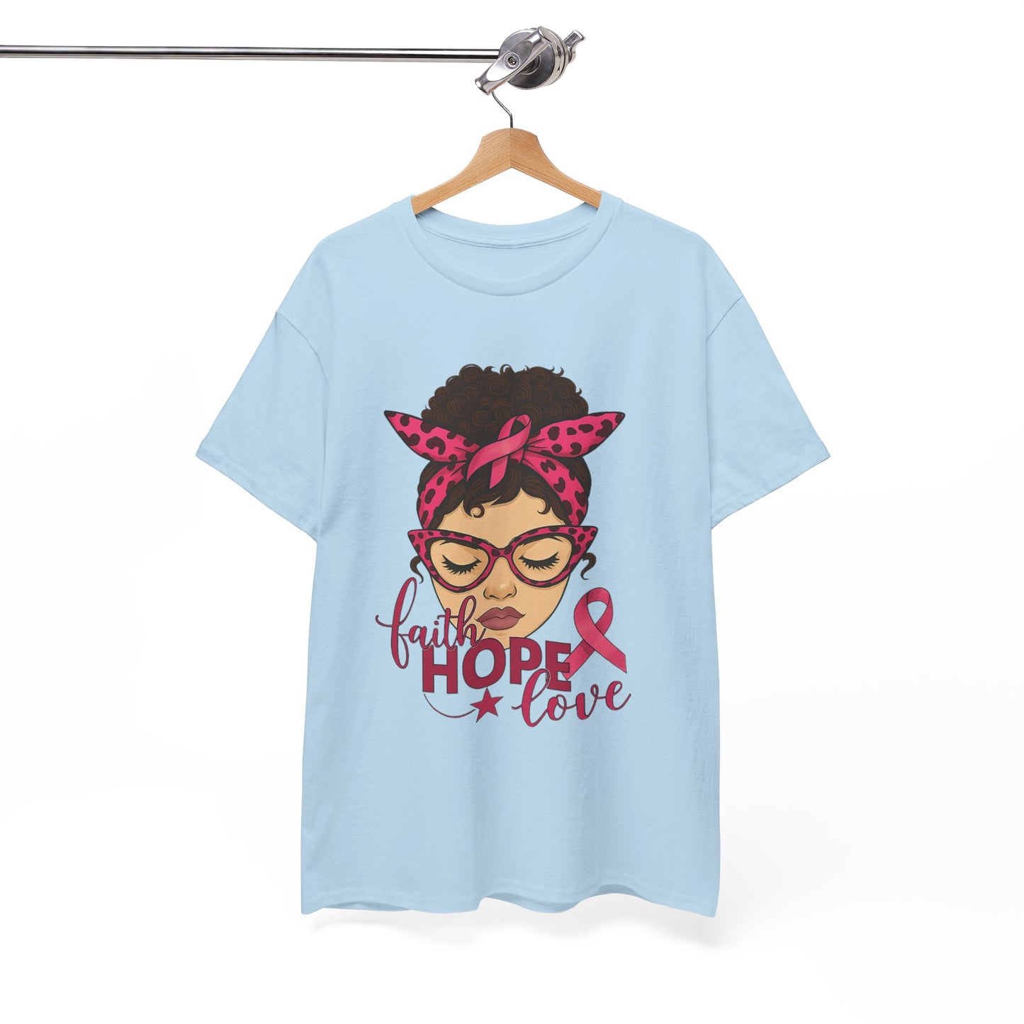Hope, Faith, Love: Breast Cancer Awareness Tee