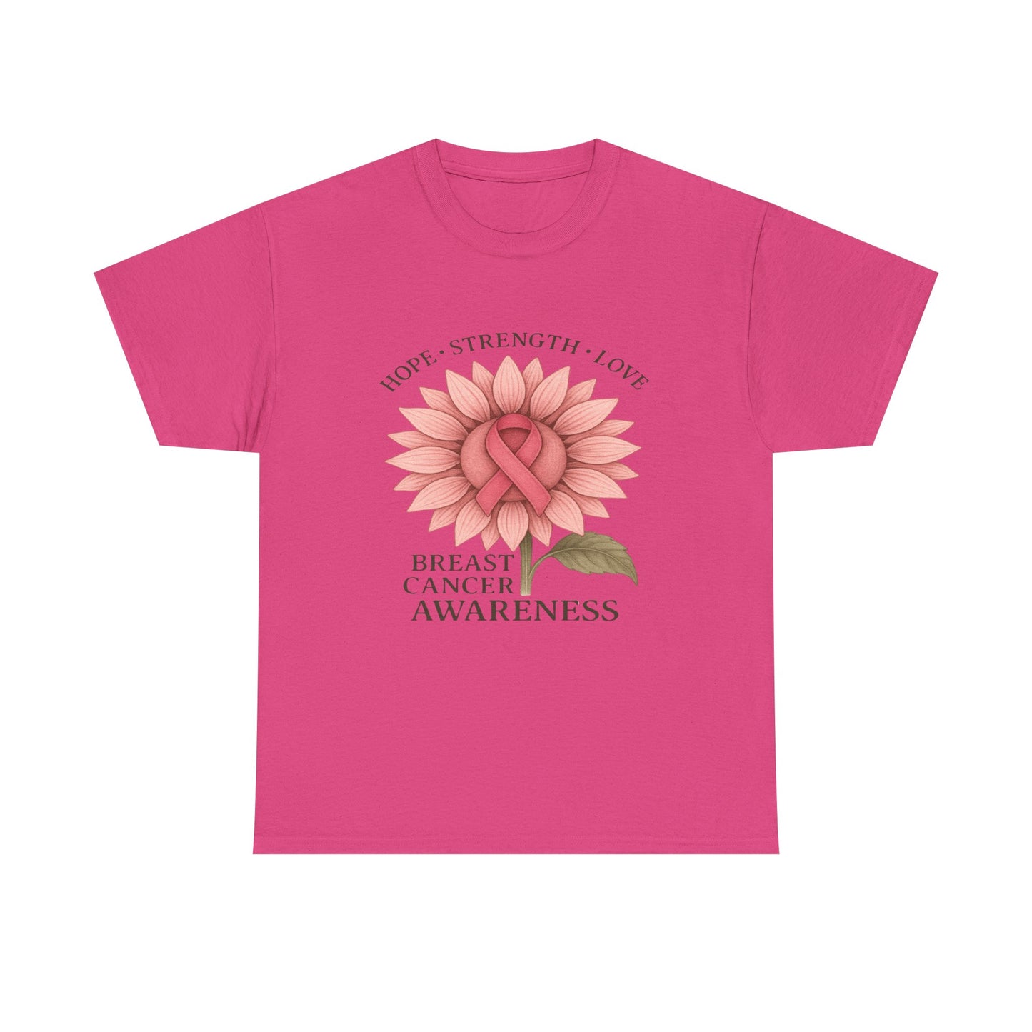 Hope Flower Breast Cancer Awareness Tee