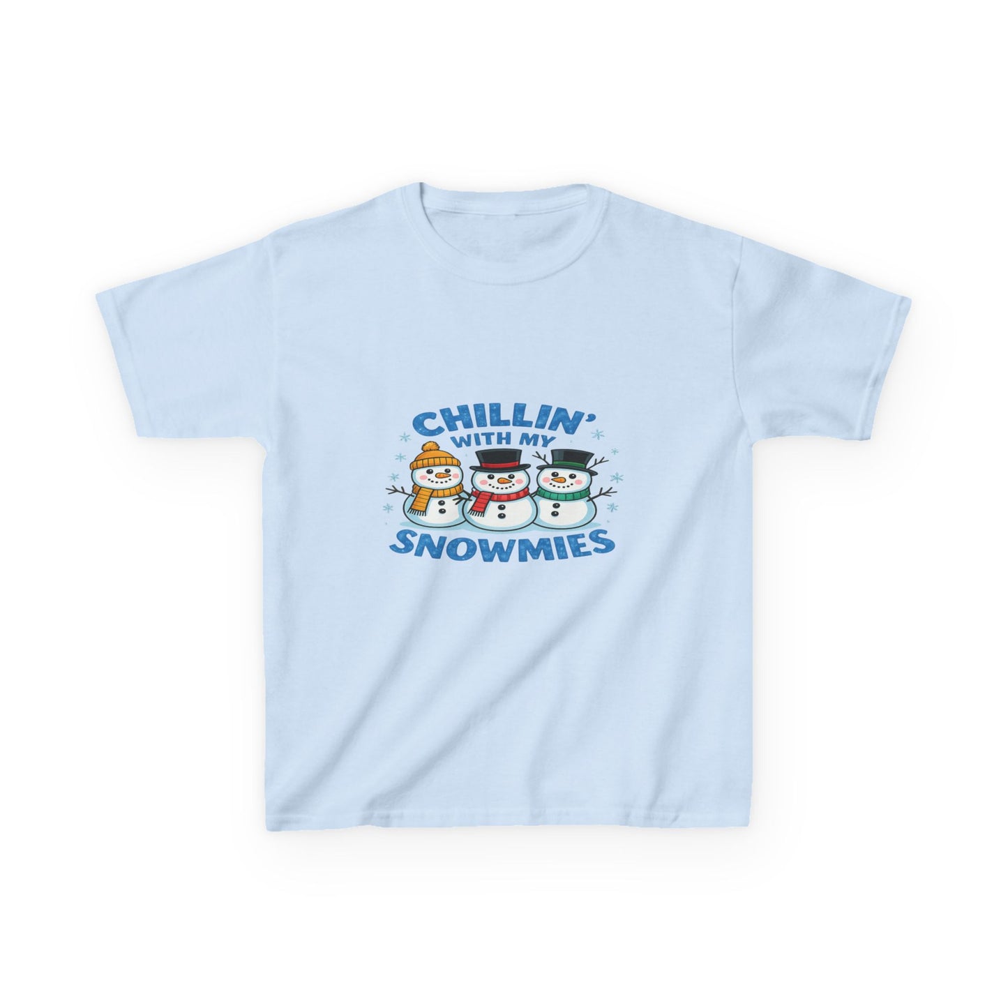 Chillin' with My Snowmies Christmas Tee - Kids Holiday Shirt