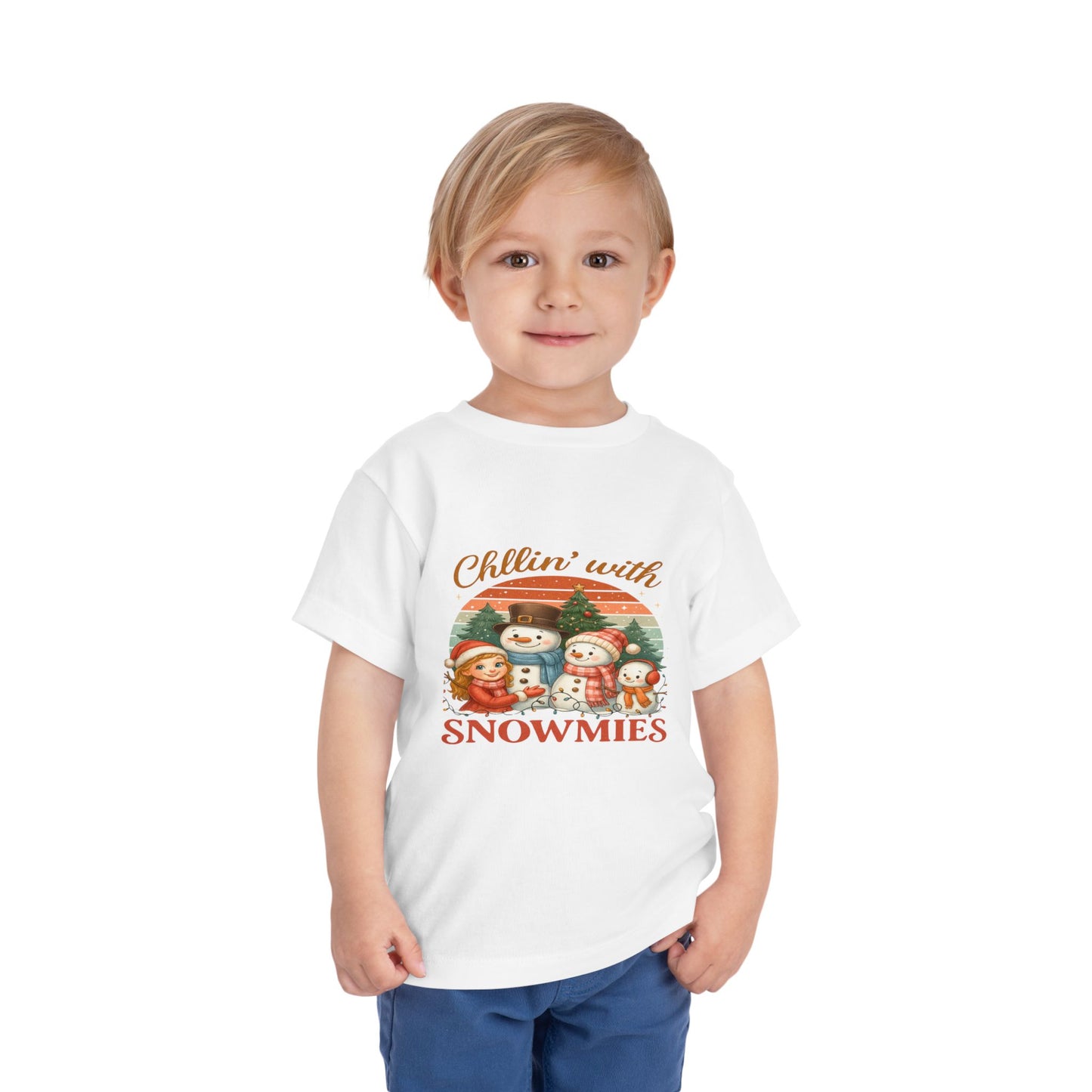 Chillin' With Snowmies Toddler Christmas Tee