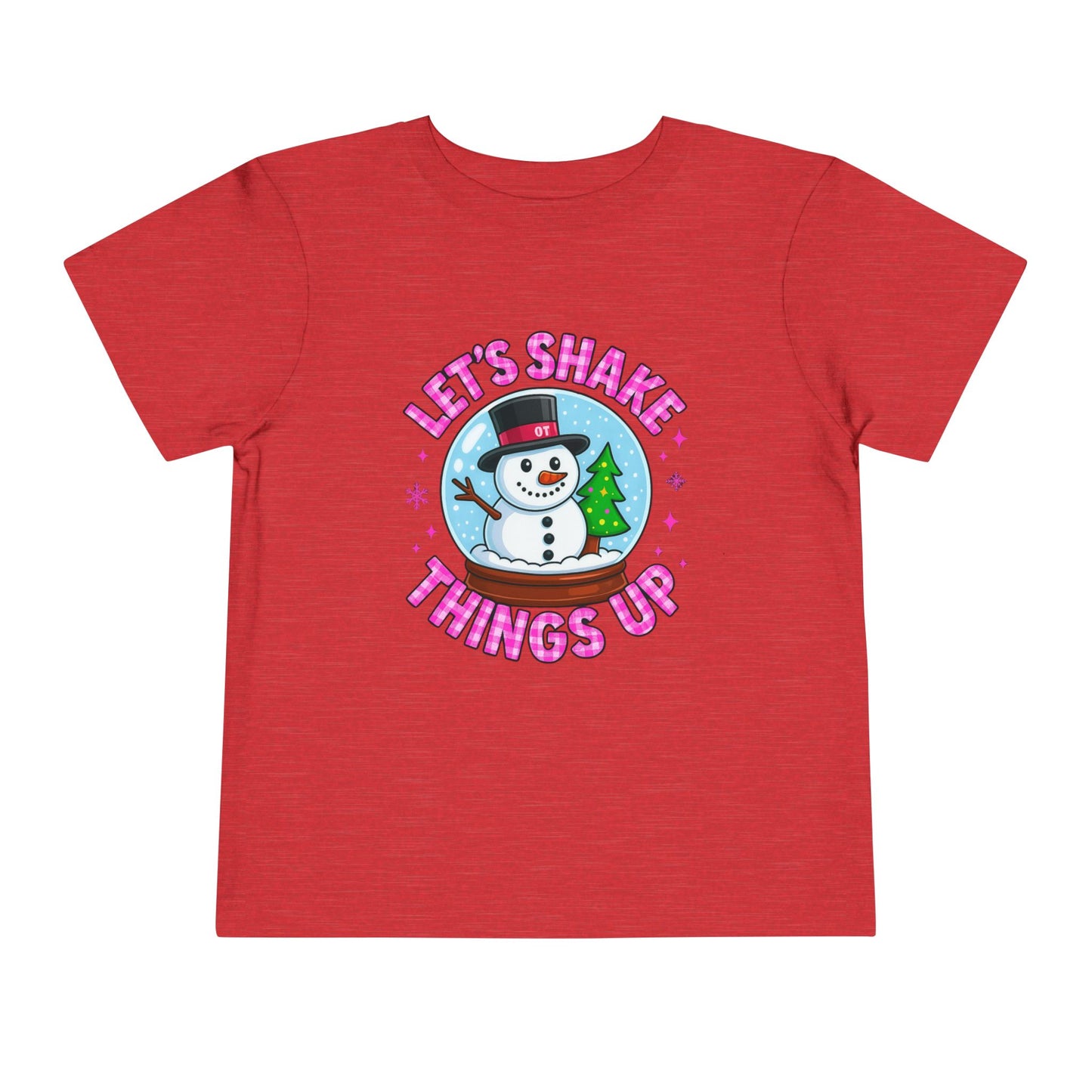 Let's Shake Things Up! Snow Globe Toddler Christmas Tee