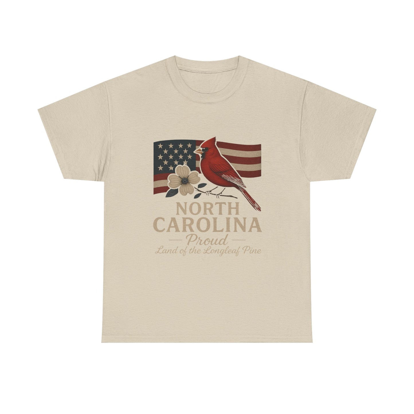 NC Pride: Cardinal, Dogwood & State Flag Tee