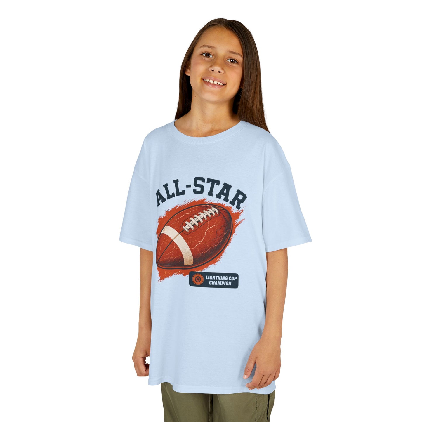 All-Star Kids Football Tee, Sports Apparel, Boys Football Shirt, Kids Casual Wear, Back To School Shirt, Birthday Gift