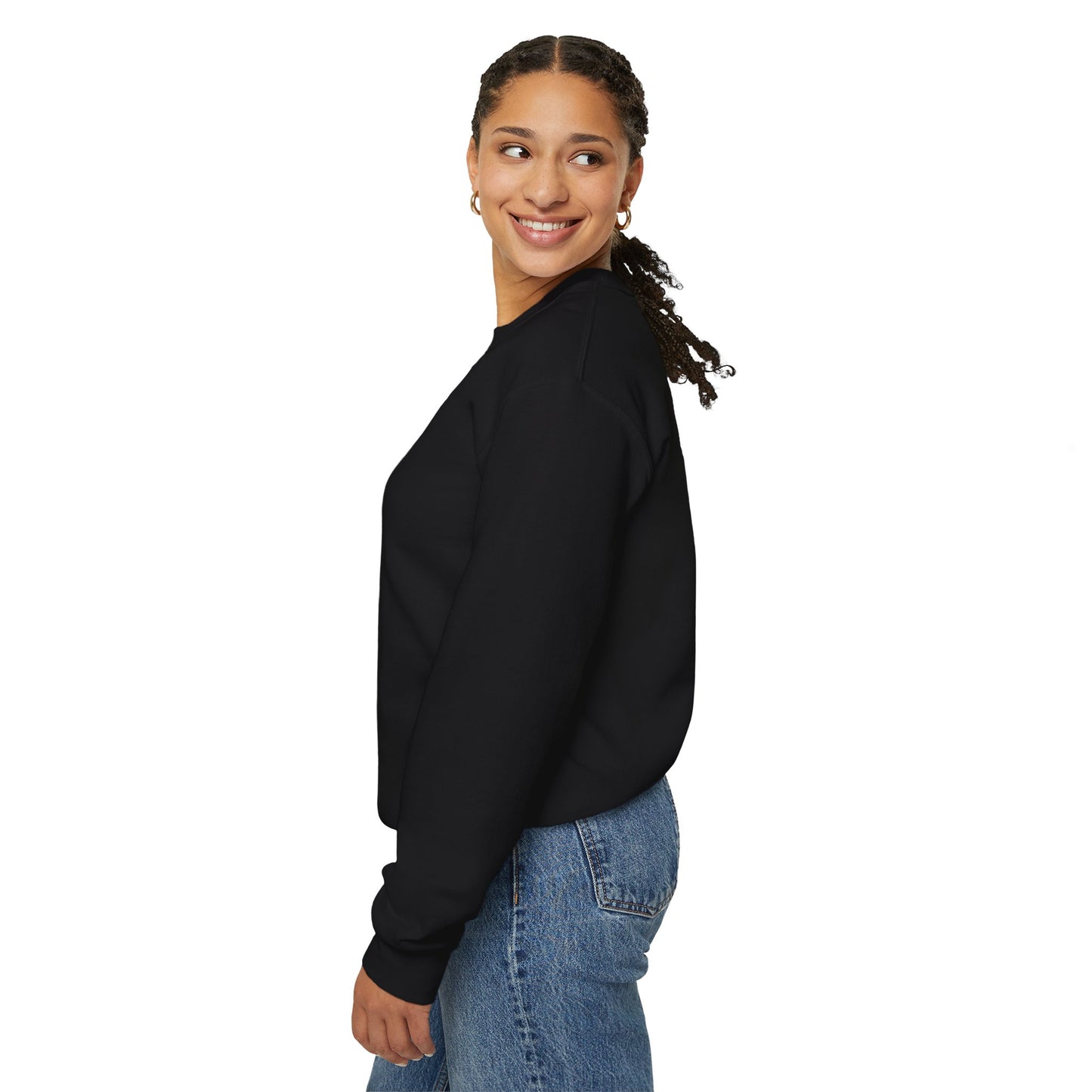 Highland Cow & Ghost Halloween Crewneck Sweatshirt