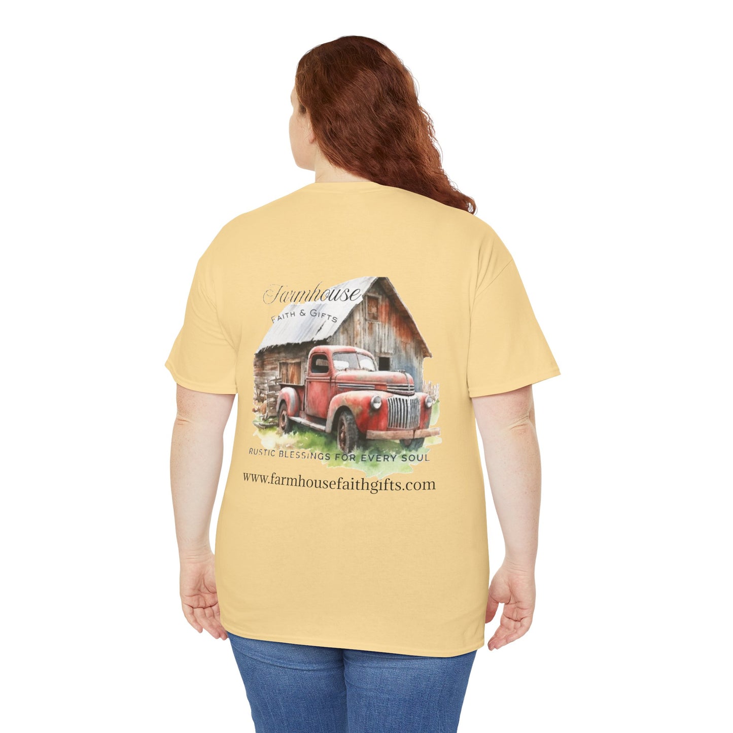 Rustic Farmhouse Unisex Tee, Country Style Shirt, Vintage Truck Tee, Back to Nature Apparel, Ideal Gift for Farm Lovers