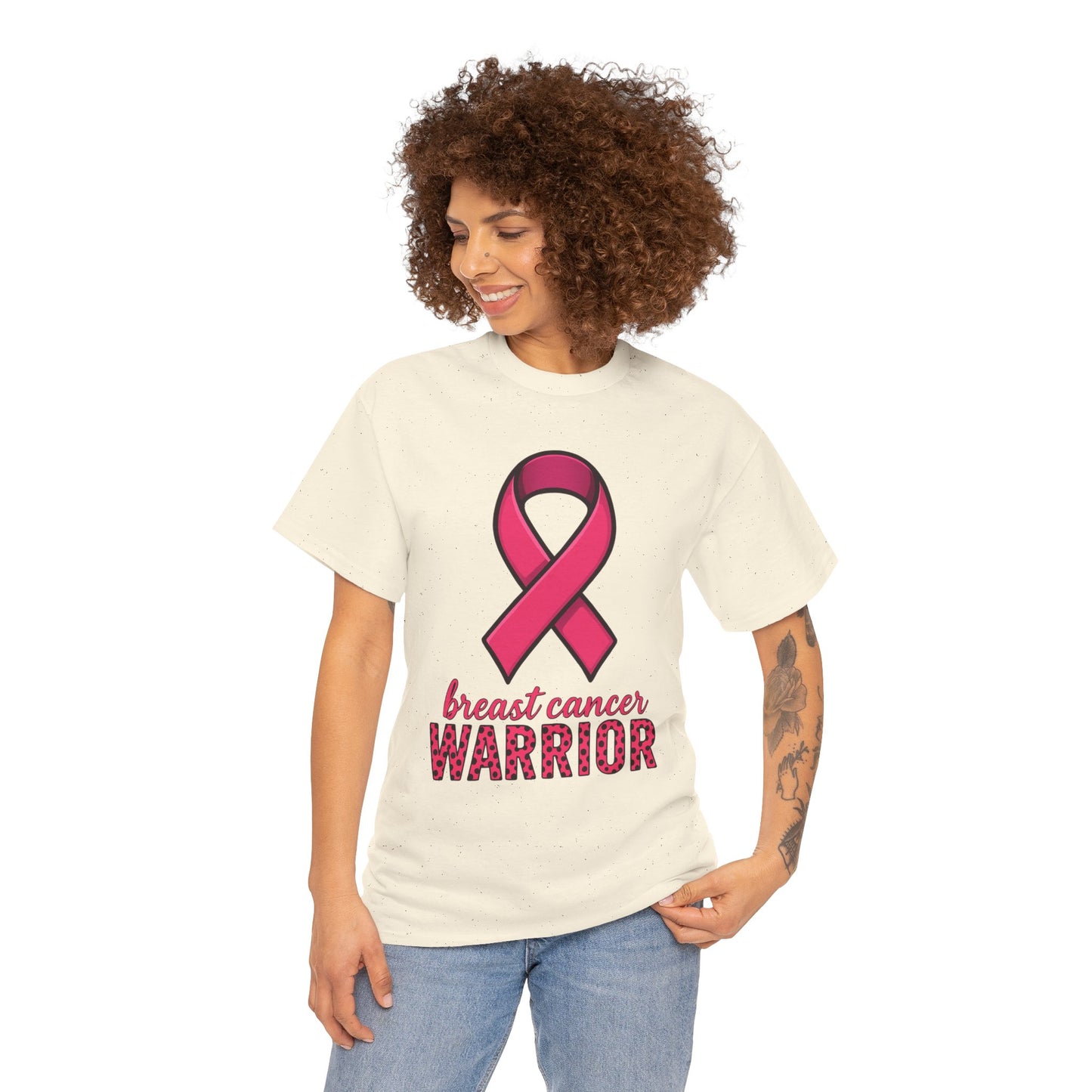 Breast Cancer Warrior Pink Ribbon Tee