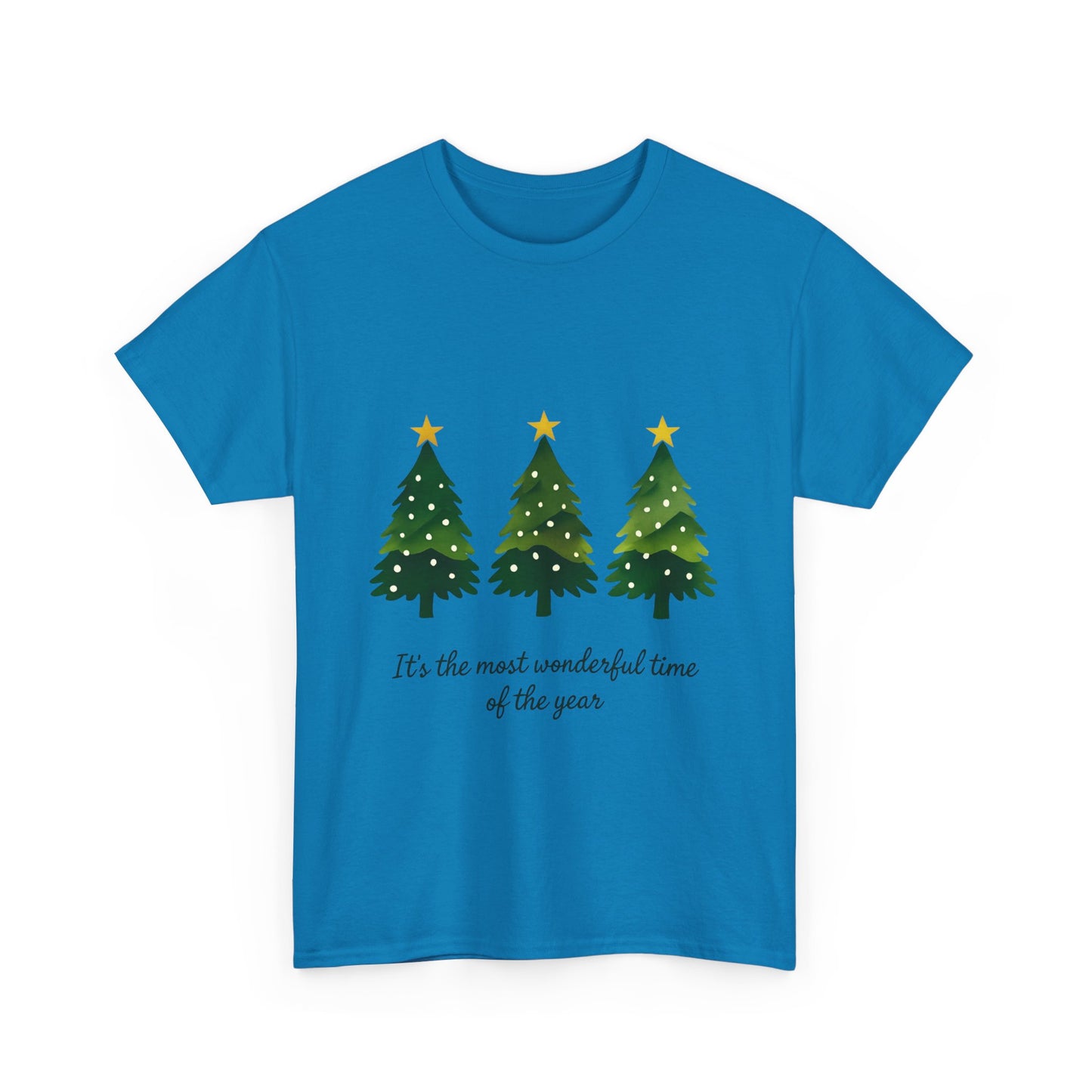 Christmas Tee - Festive Watercolor Trees Holiday Shirt