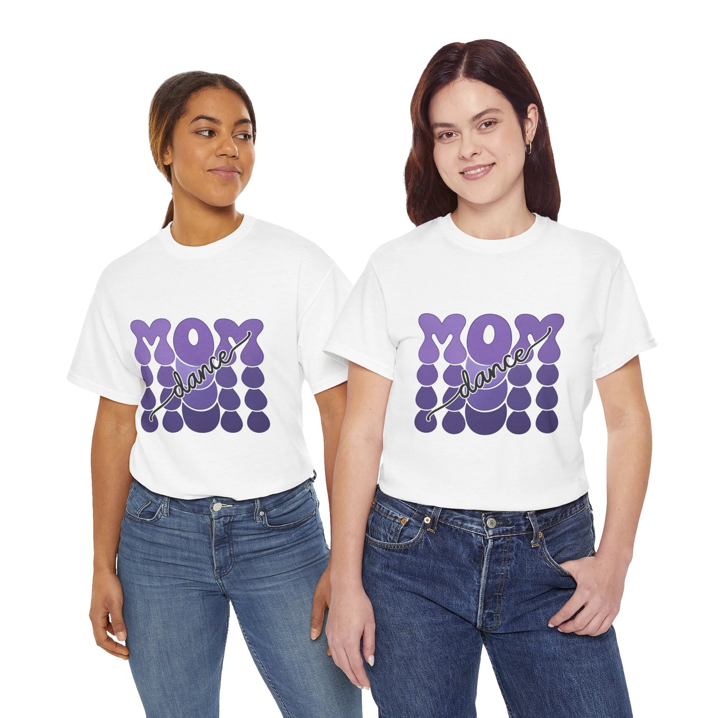 MOM Dance – Purple Letter Stage Spirit Tee