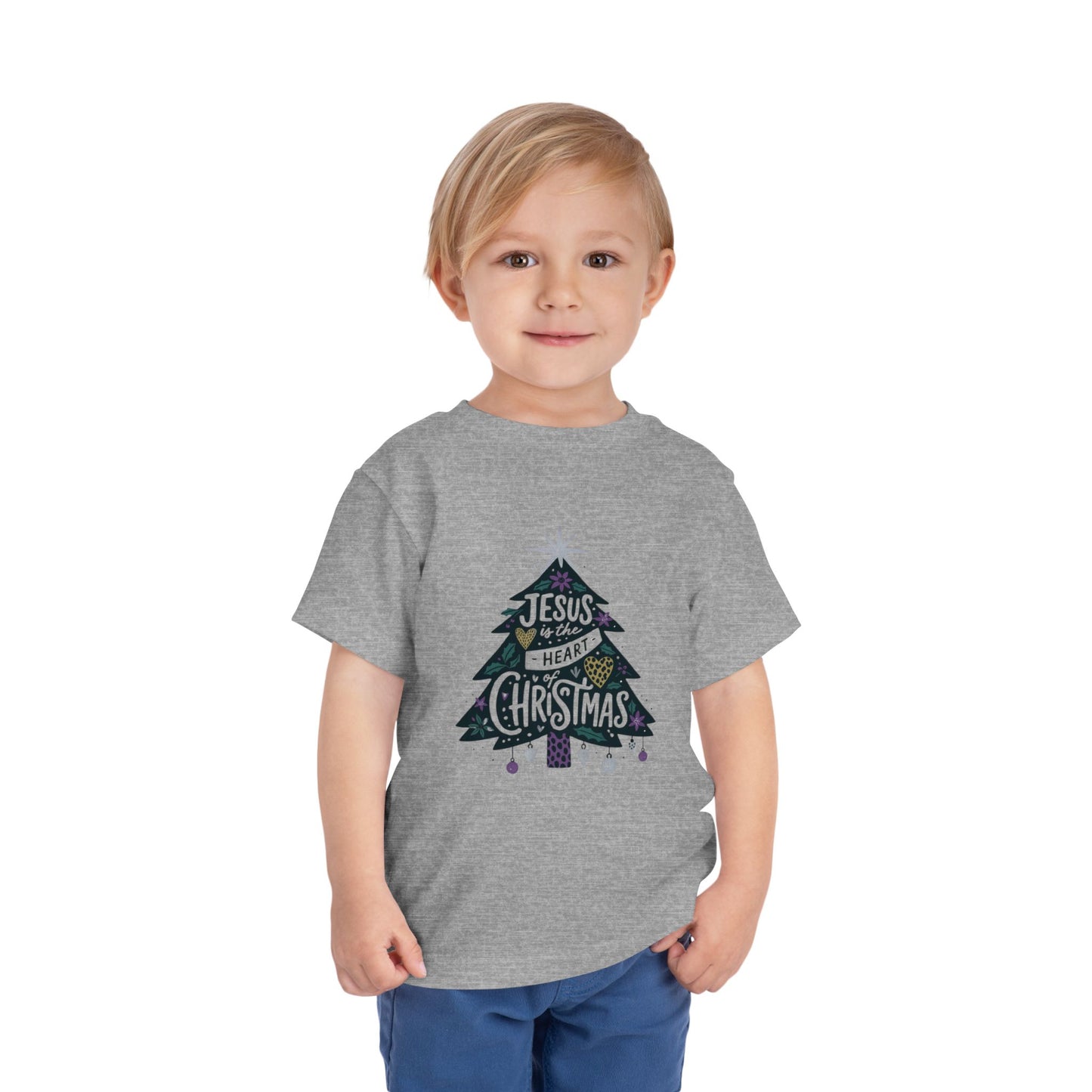 Jesus is the Heart of Christmas Toddler Tee