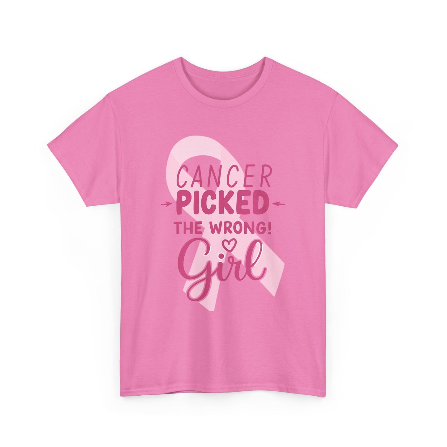 Cancer: The Wrong Picked Girl - Pink Ribbon Tee