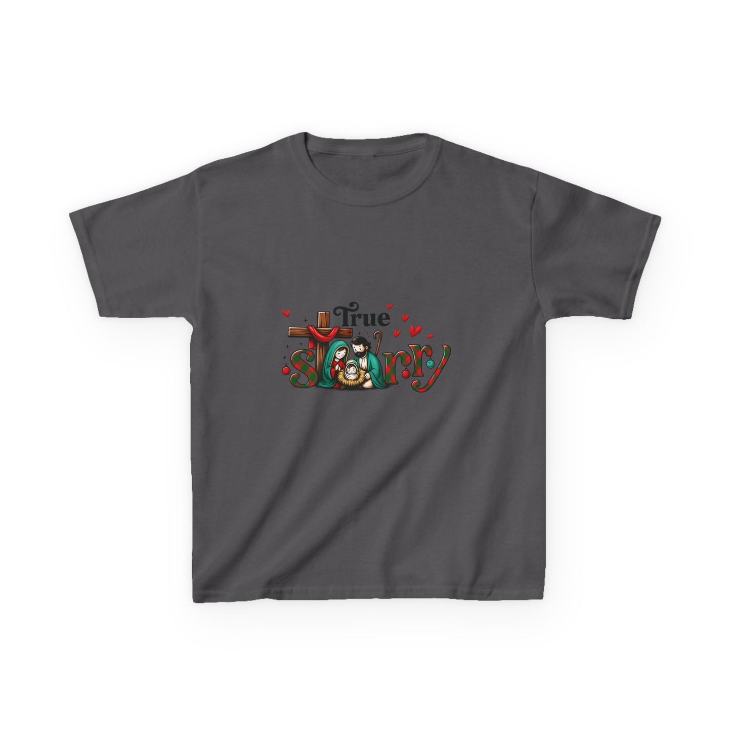 True Story Nativity Christmas Tee - Dinosaur Fun!