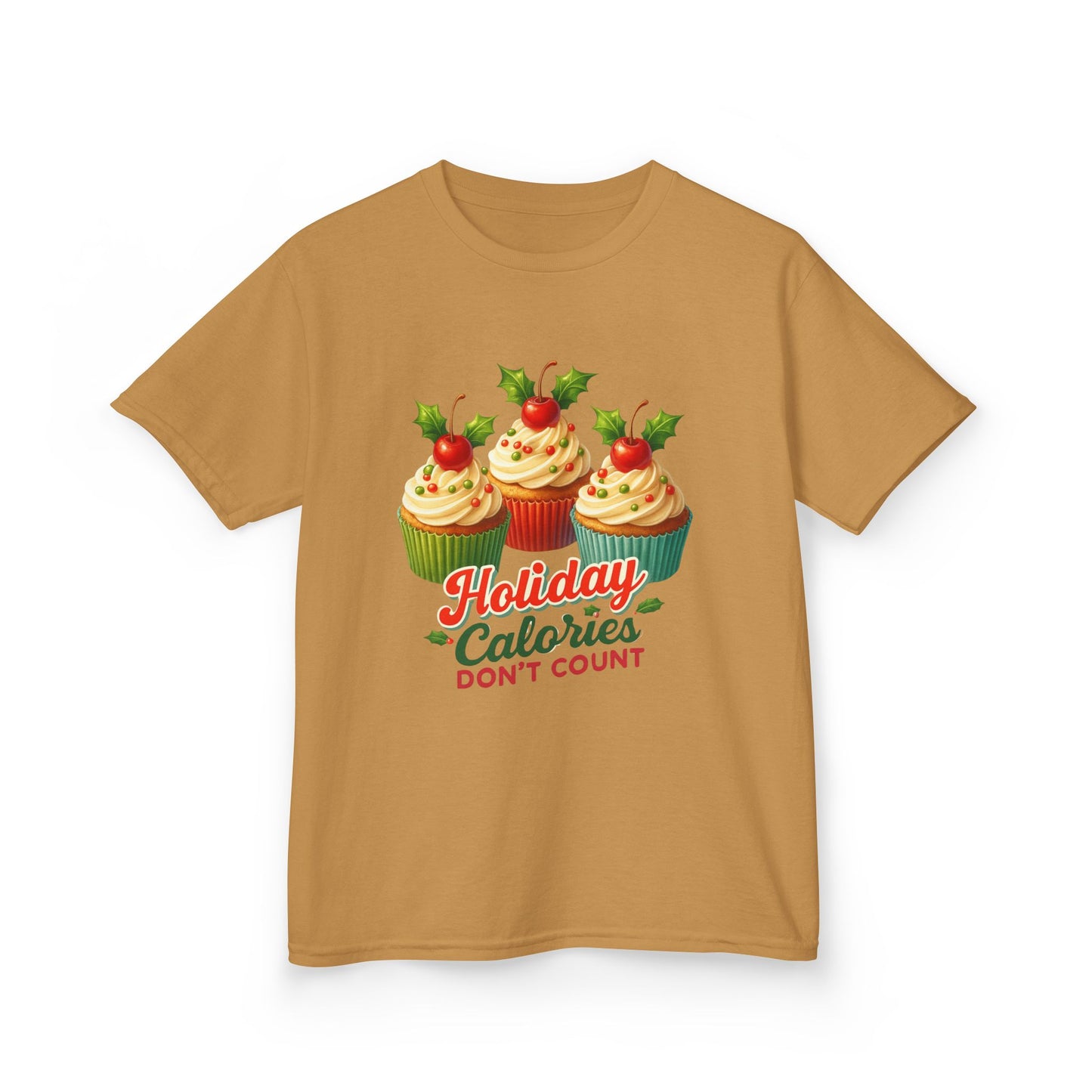 Holiday Cupcake Dino Tee - Christmas Fun!