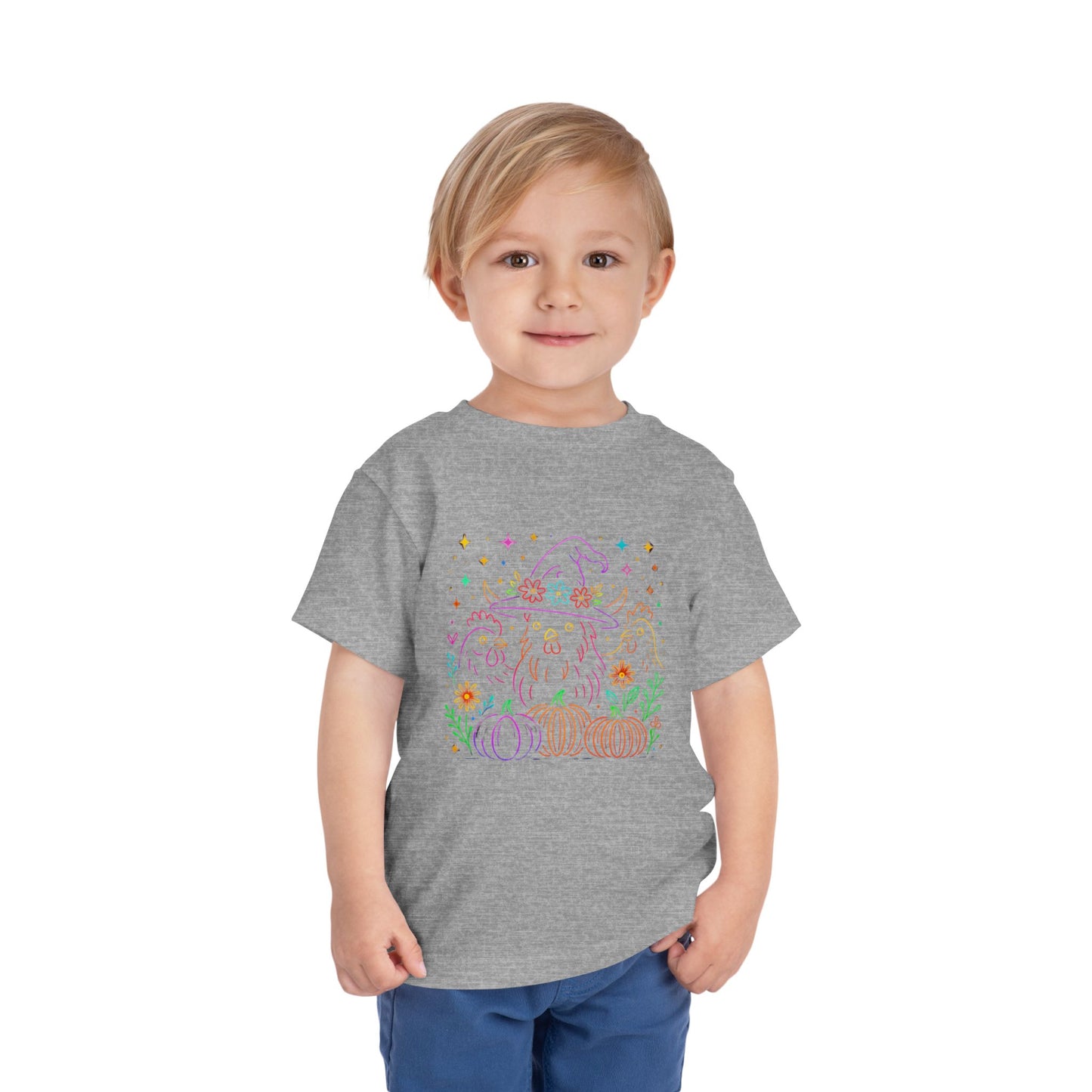 Witch Chicken Halloween Toddler Christmas Tee