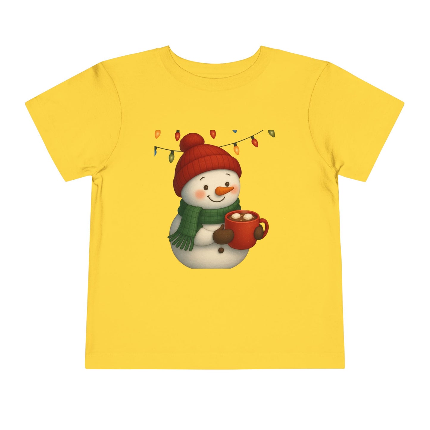 Snowman & Hot Chocolate Toddler Christmas Tee