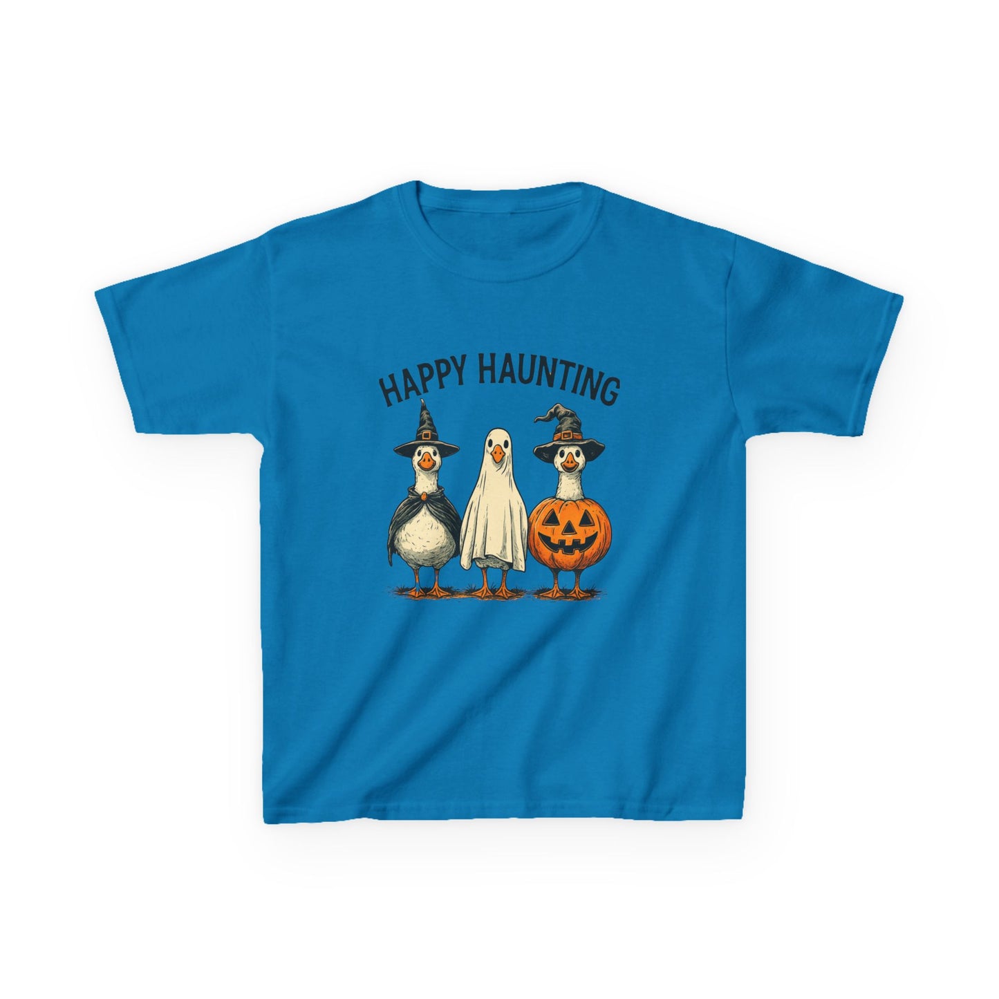 Happy Haunting Goose Halloween Kids Tee