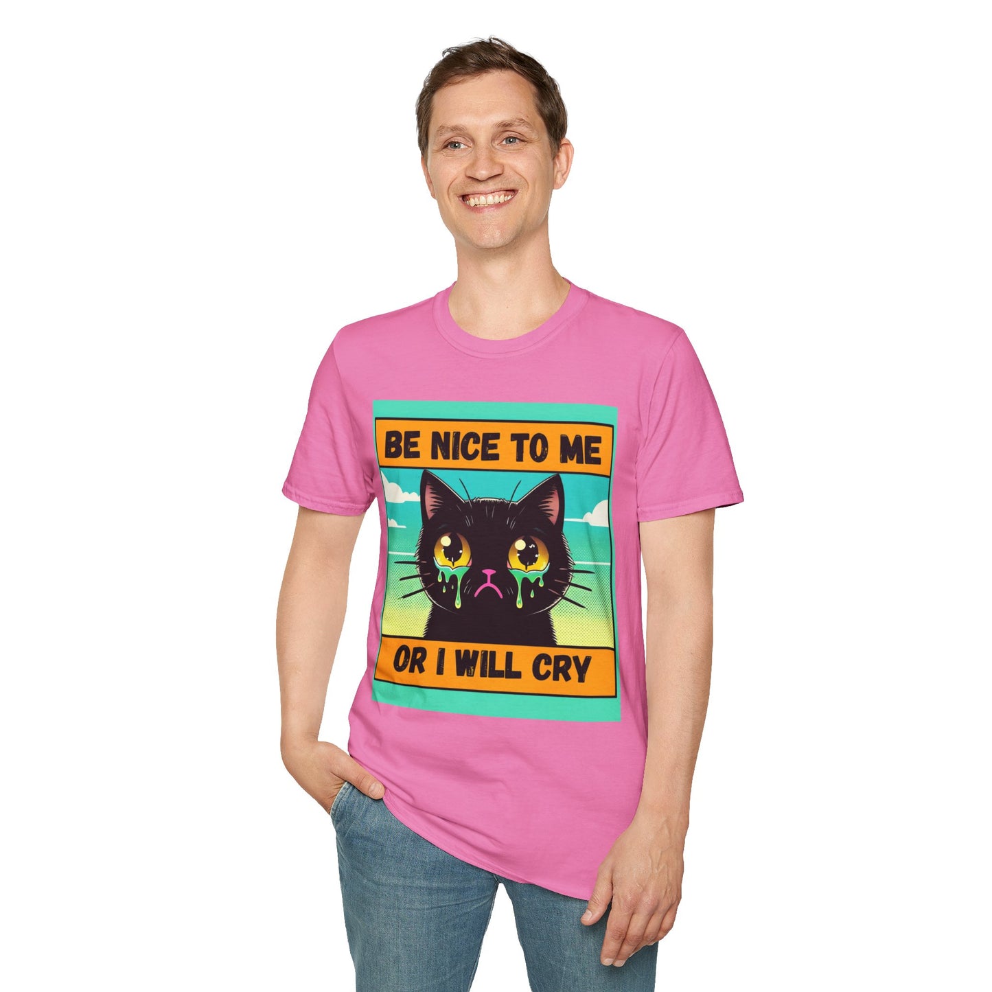 Playful Cat Graphic Tee, Unisex T-Shirt, Gift for Cat Lovers, Cute Animal Apparel, Funny Pet Quote Shirt