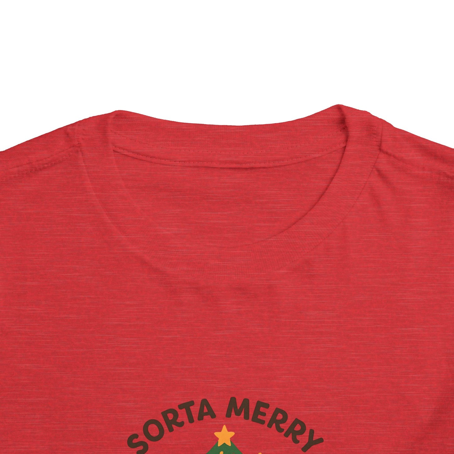 Sorta Merry Sorta Feral Raccoon Toddler Christmas Tee