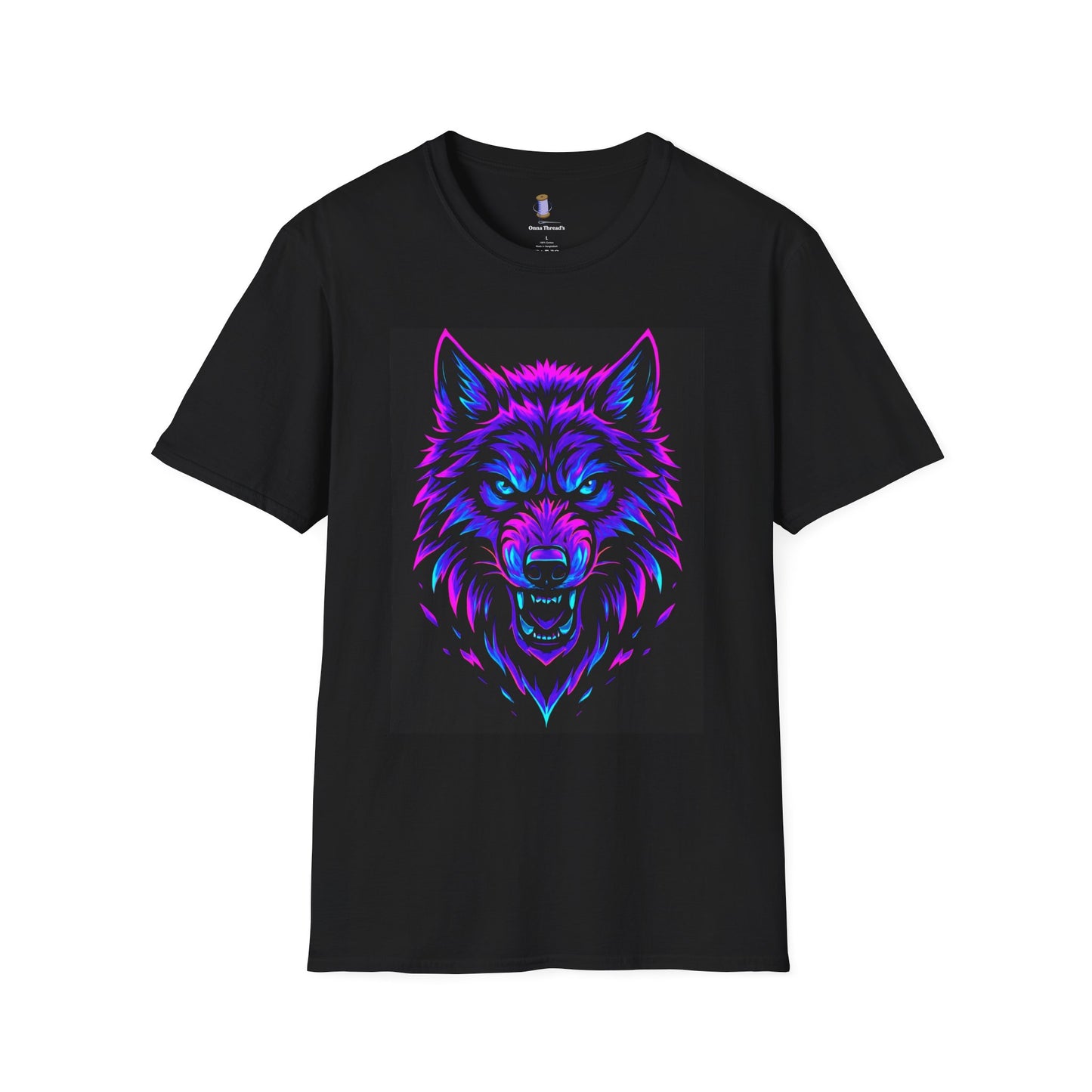 Psychedelic Wolf T-Shirt, Graphic Tee, Animal Lover Gift, Festival Wear, Unique Art Shirt, Unisex Style