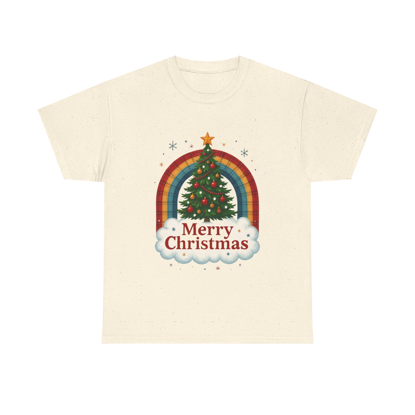 Christmas Rainbow Unisex Tee - Merry Christmas Tree