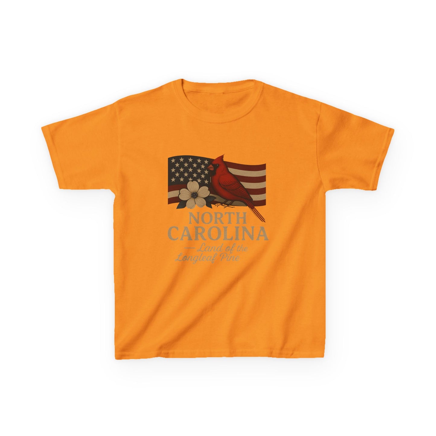 North Carolina Cardinal Christmas Tee - Kids Holiday Shirt