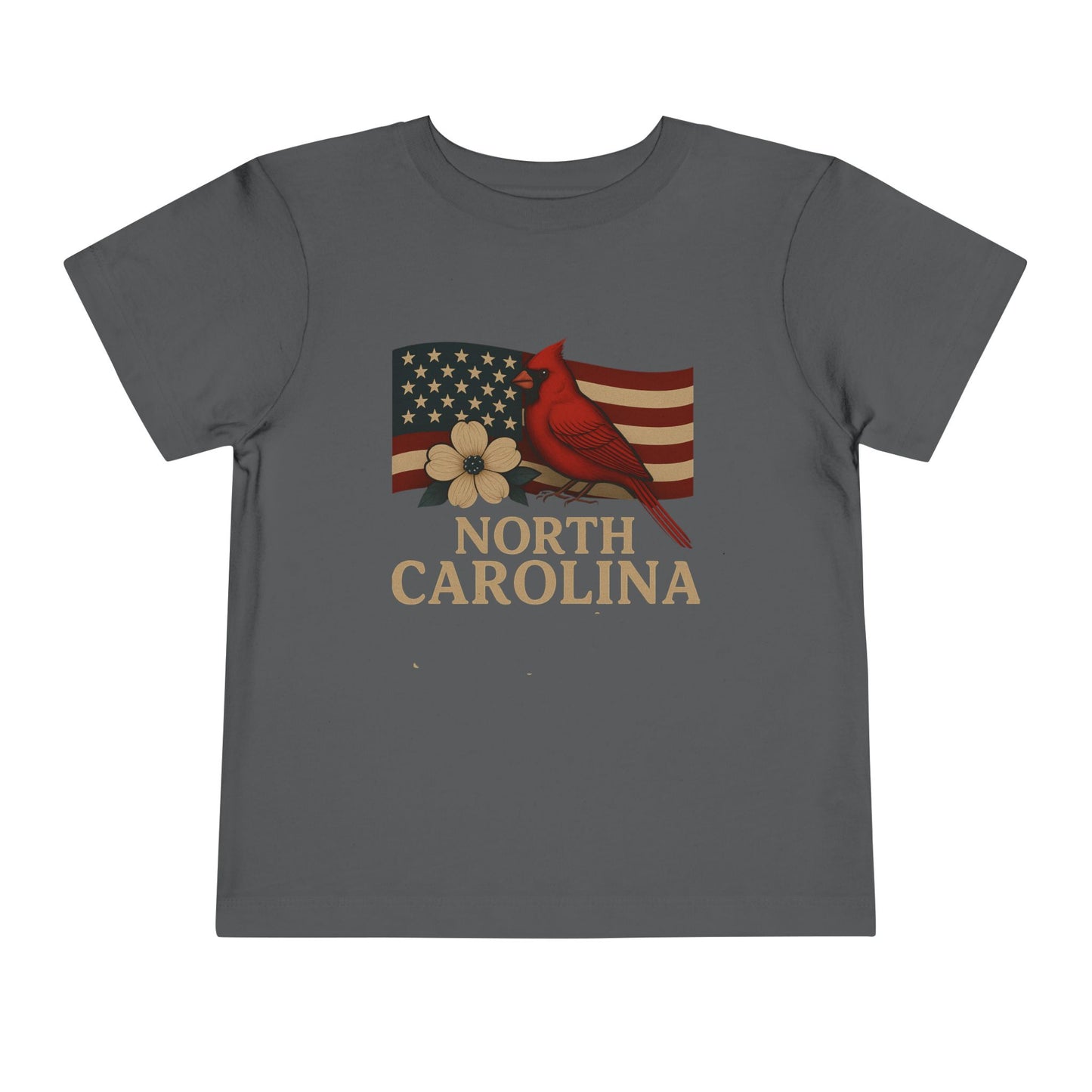 NC Cardinal & Dogwood Toddler Christmas Tee