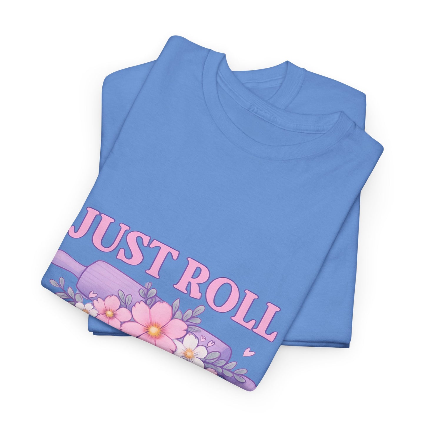 Floral Tee 'Just Roll With It'