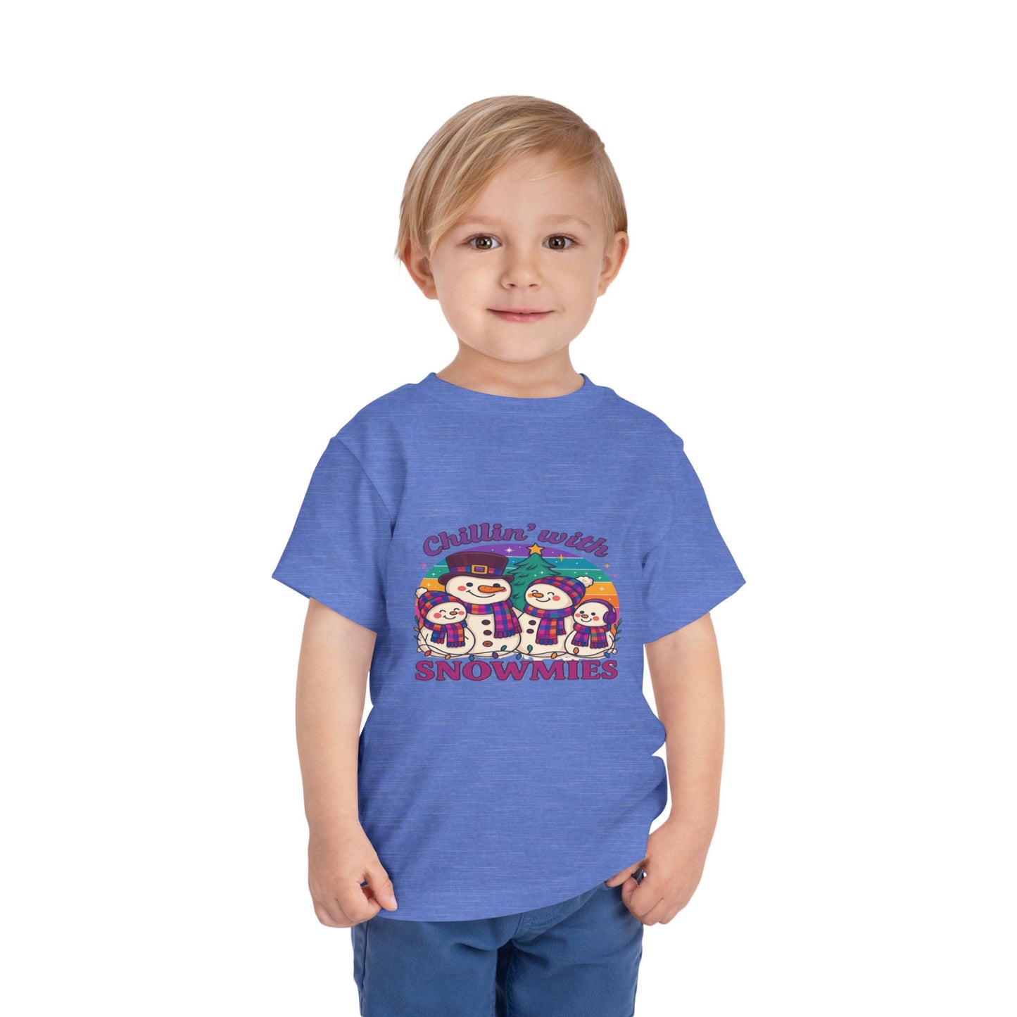 Chillin' with Snowmies Toddler Christmas Tee