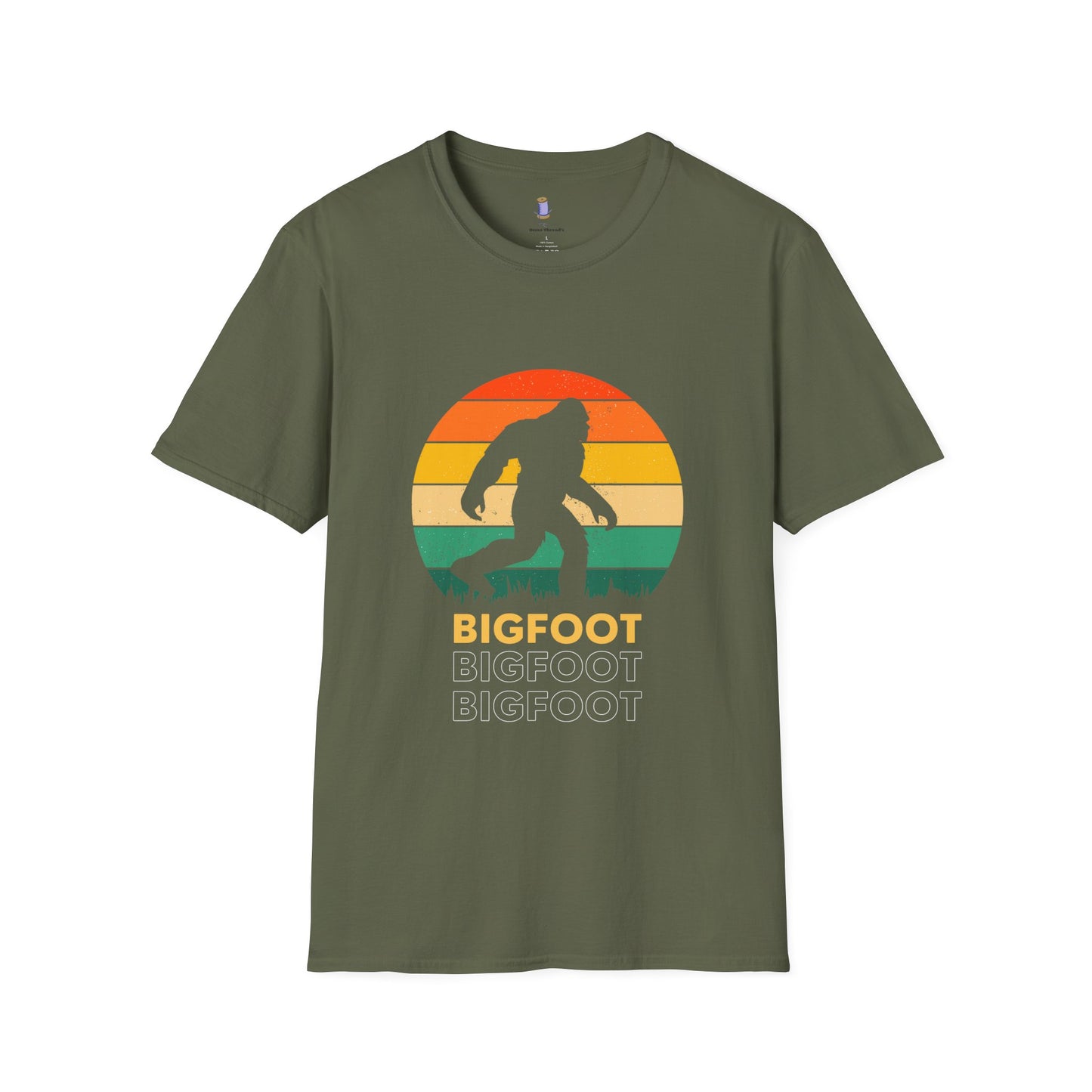 Bigfoot Adventure Unisex Softstyle T-Shirt, Casual Tee for Nature Lovers, Summer Vibe Shirt, Gift for Outdoor Enthusiasts, Hiking Apparel