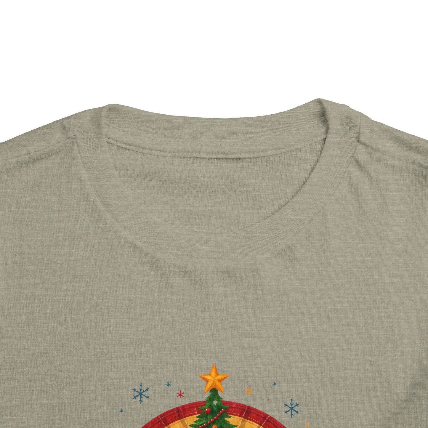 Merry Christmas Plaid Rainbow Tree Toddler Tee