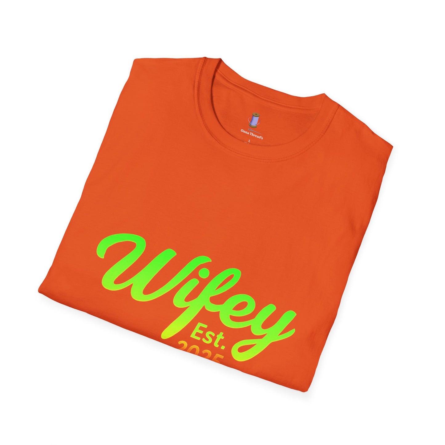 Wifey Est. 2025 T-Shirt, Bridal Shower Gift, Newlywed Apparel, Wedding Favor, Engagement Celebration Tee, Cute Couple Top