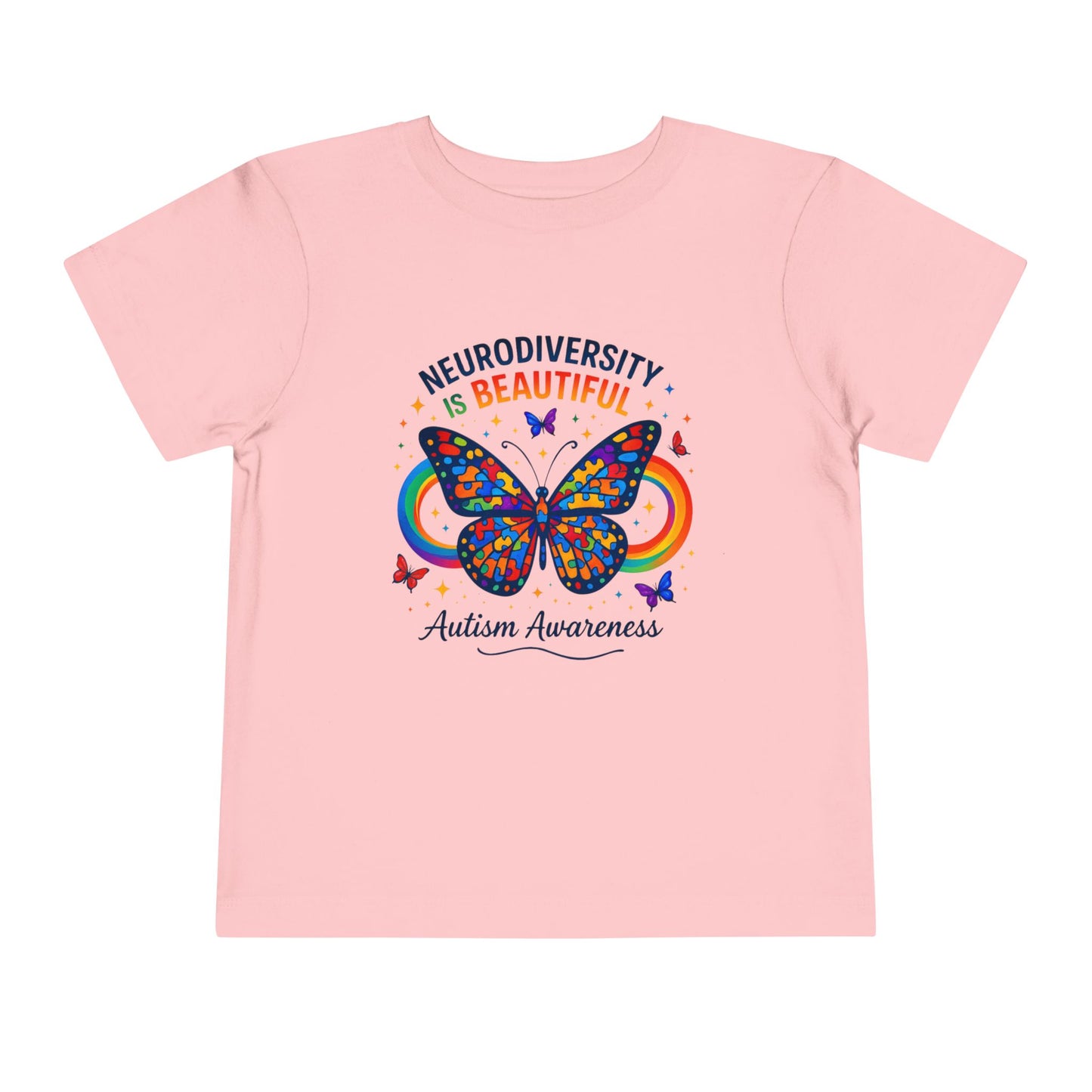 Toddler Tee Neurodiversity Is Beautiful Butterfly Design