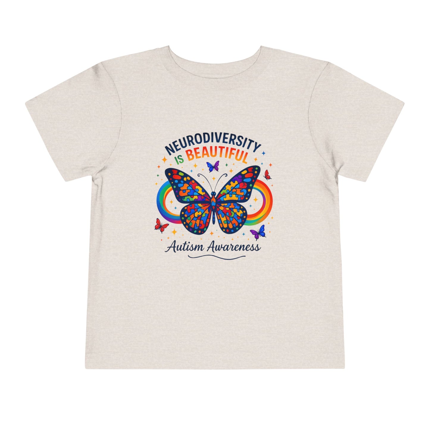 Toddler Tee Neurodiversity Is Beautiful Butterfly Design