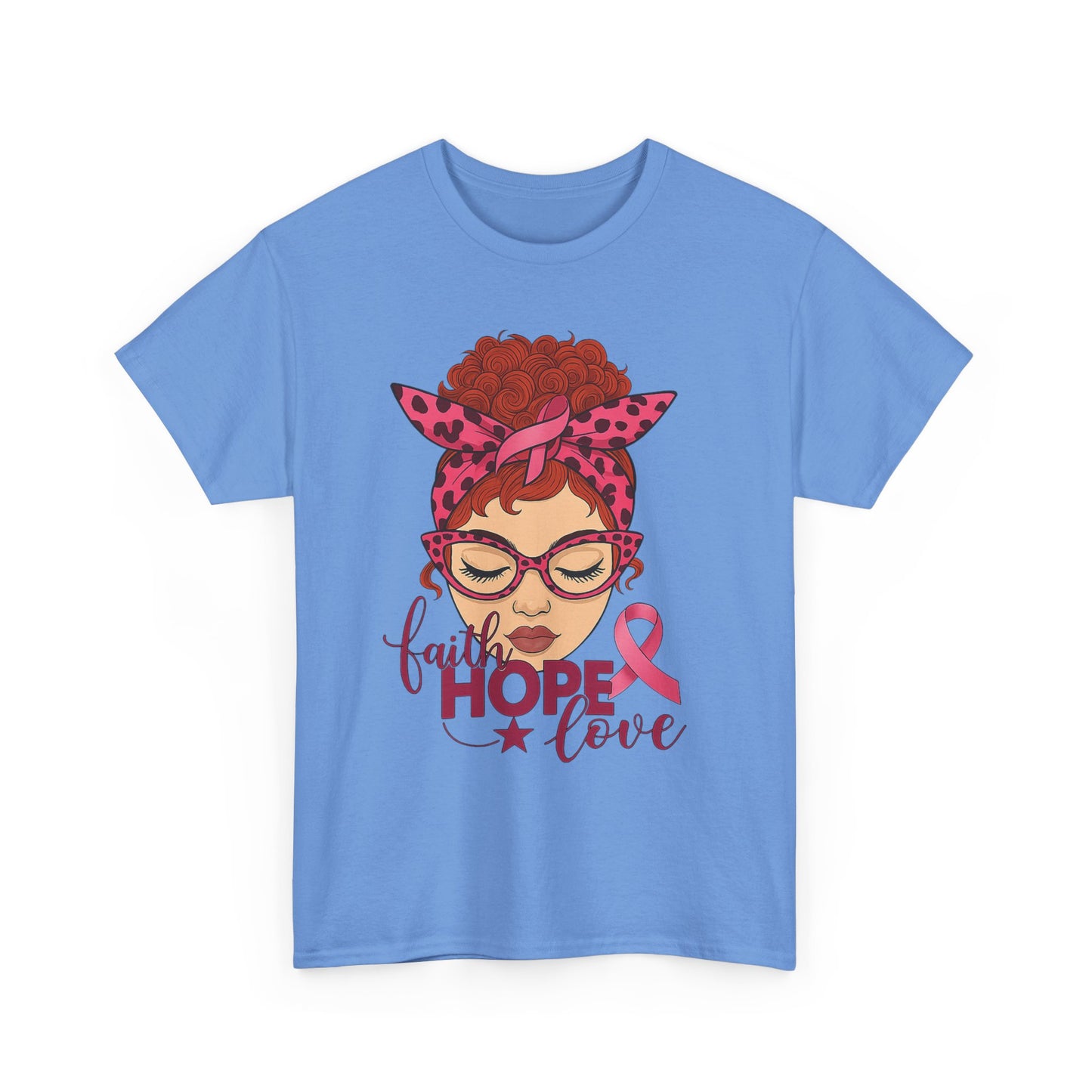Hope, Faith & Love: Pink Ribbon Awareness Tee