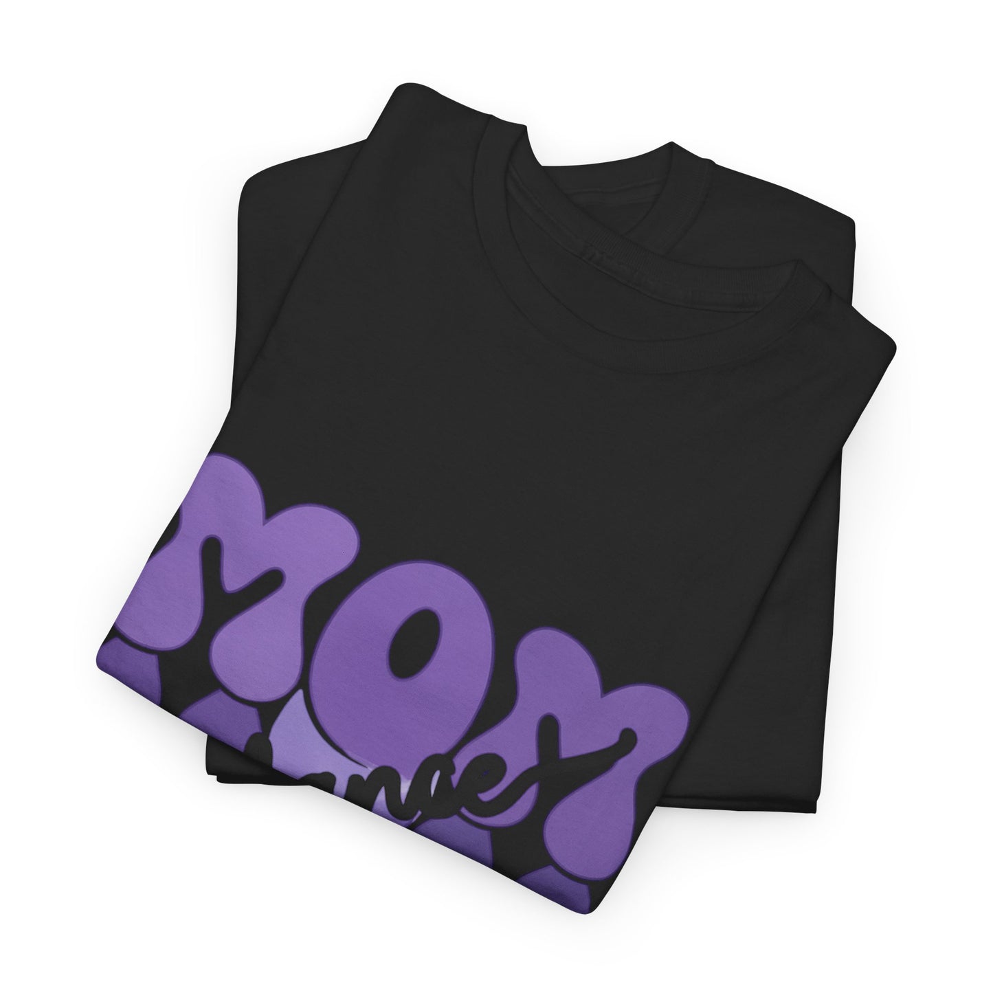 MOM Dance – Purple Letter Stage Spirit Tee