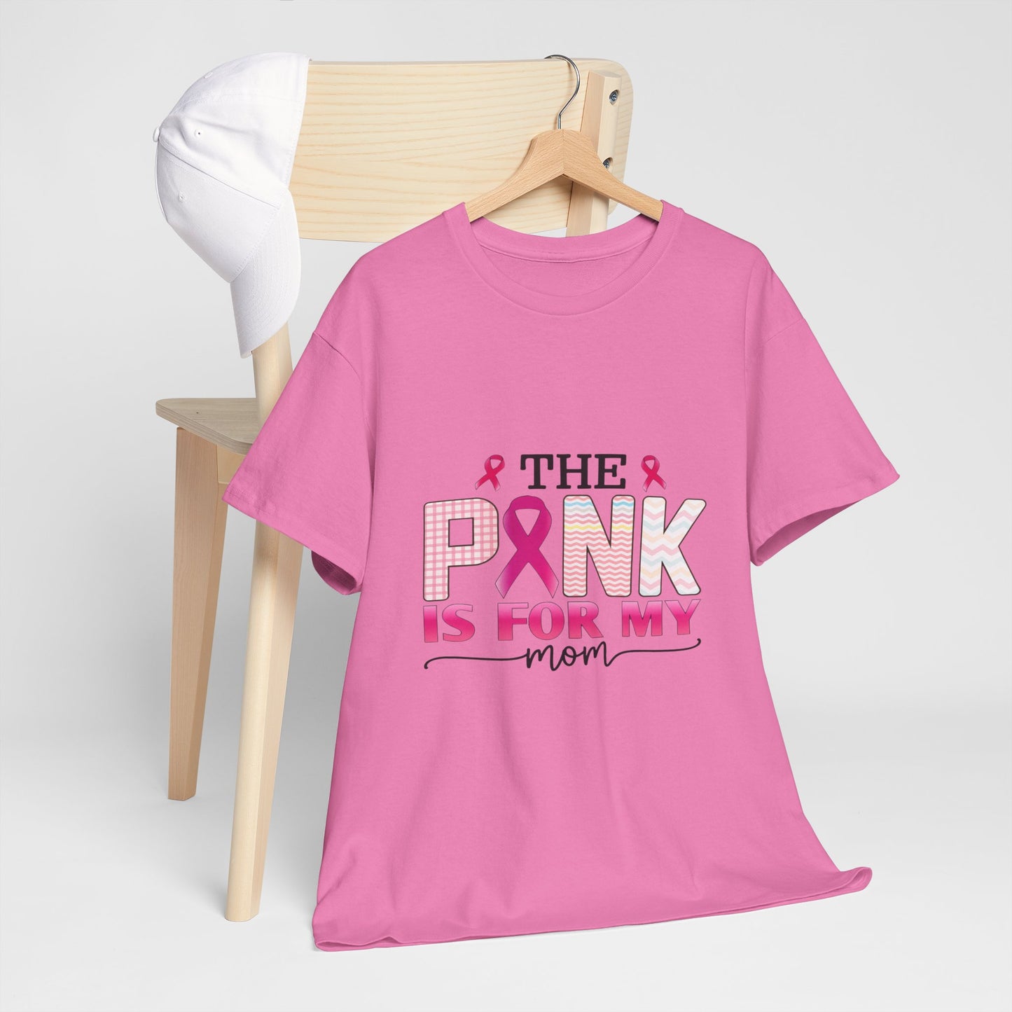 Pink Is For My Mom Breast Cancer Awareness Tee