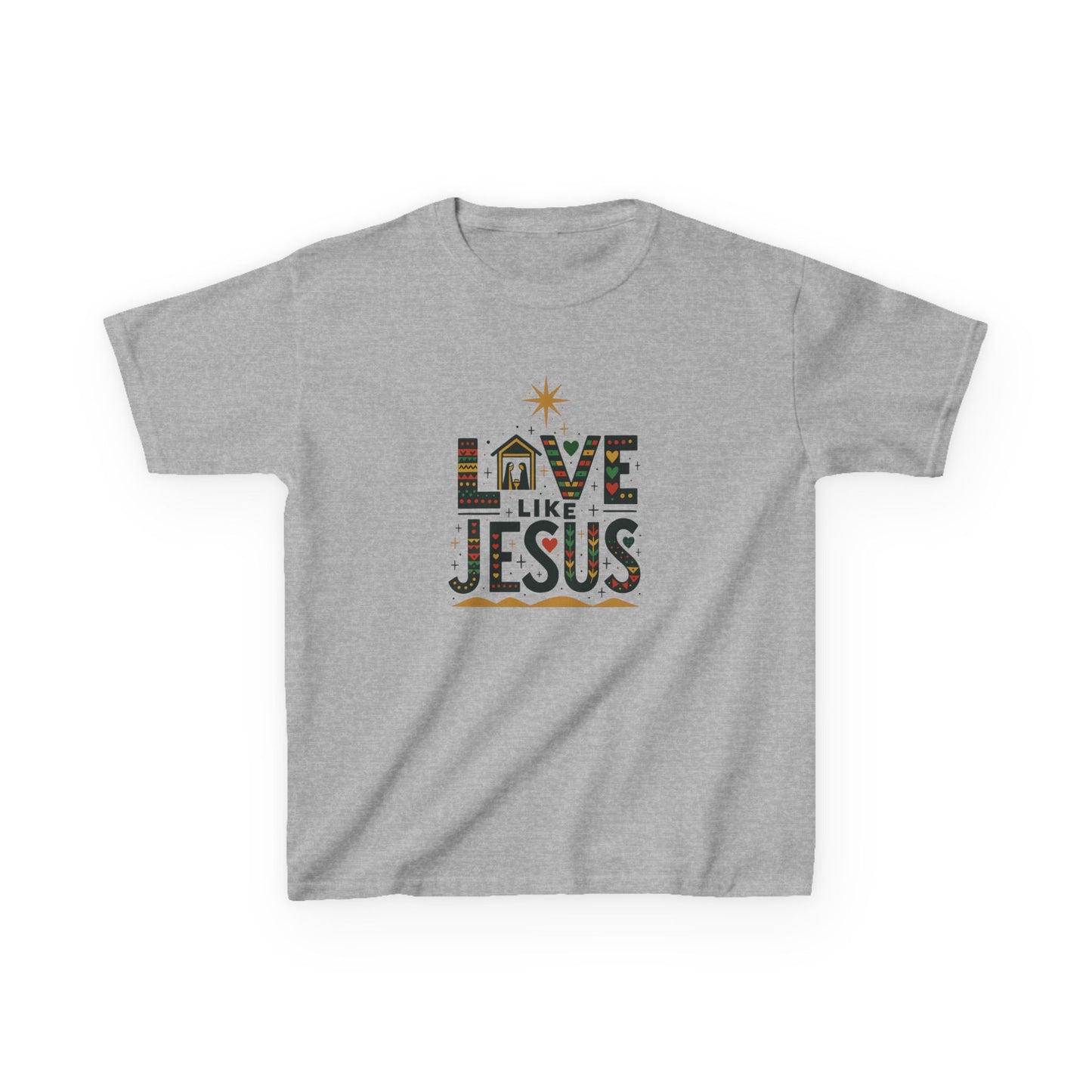 Live Like Jesus Christmas Dinosaur Tee