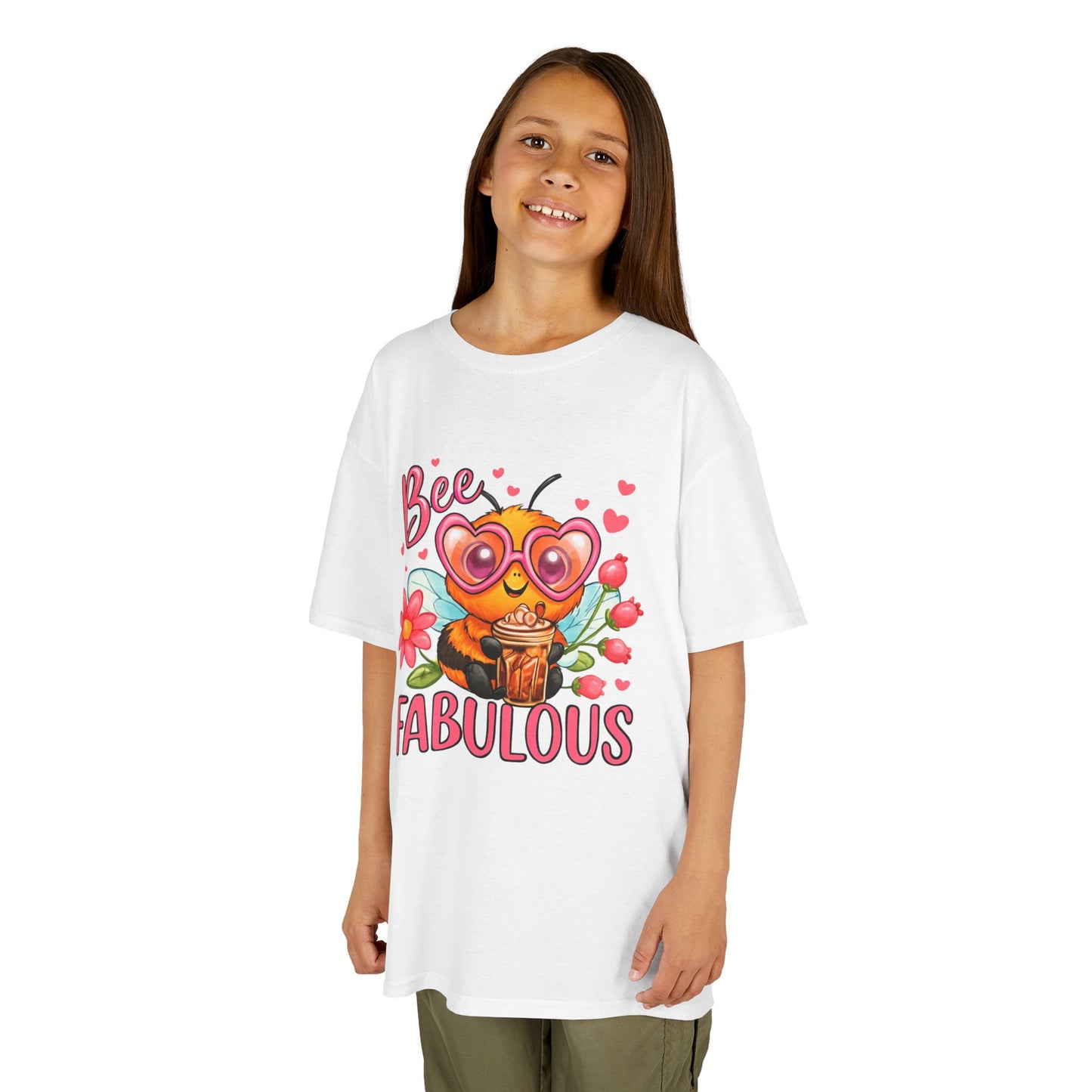 Bee Fabulous Kids Tee | Cute Kids T-Shirt, Birthday Gift, Summer Wear, Flower Lover Tee, Kids Fashion