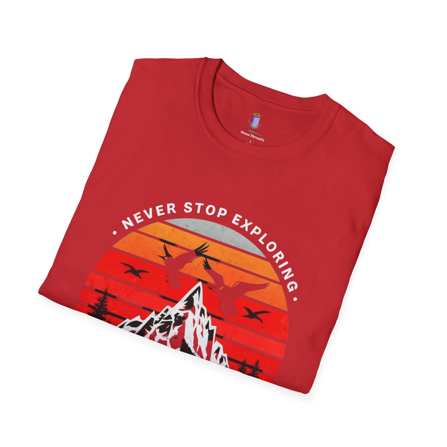 Adventure Awaits T-Shirt | Unisex Softstyle Tee | Perfect for Travel Lovers, Outdoor Adventures, Camping, Nature Gifts, Explore