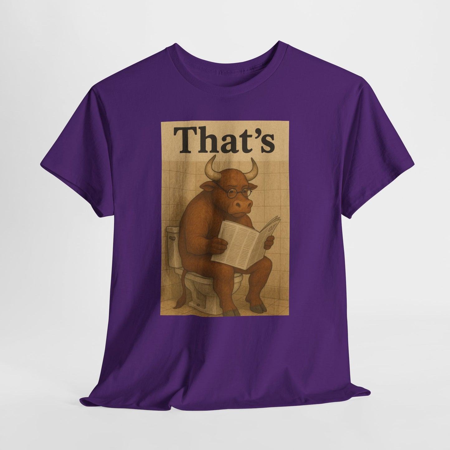 Bull on Toilet Unisex Tee